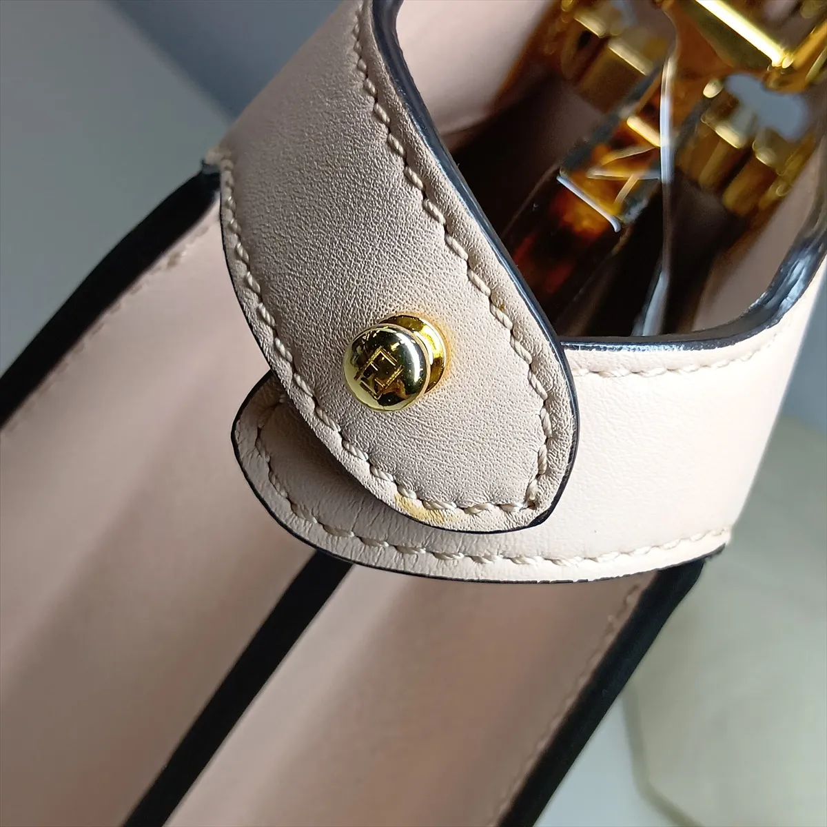 Peekaboo I.U Small Leather 2-Way Handbag, Pink, 8BN327 — view 13