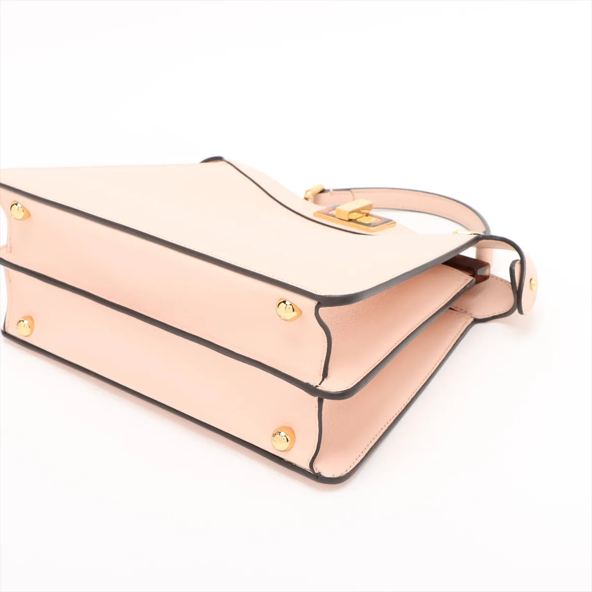 Peekaboo I.U Small Leather 2-Way Handbag, Pink, 8BN327 — view 3