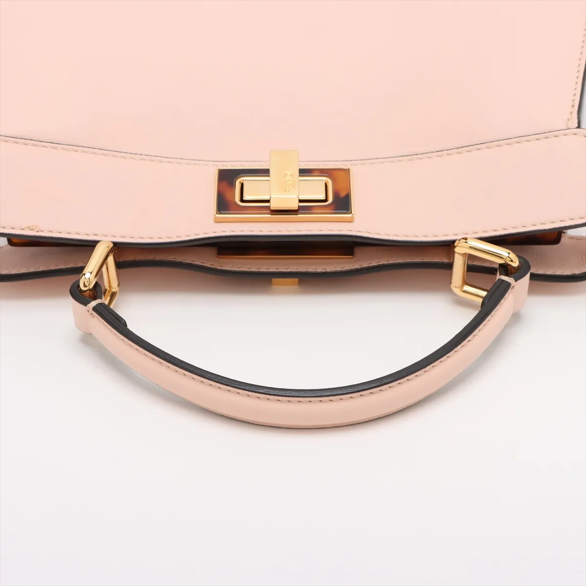 Peekaboo I.U Small Leather 2-Way Handbag, Pink, 8BN327 — view 5
