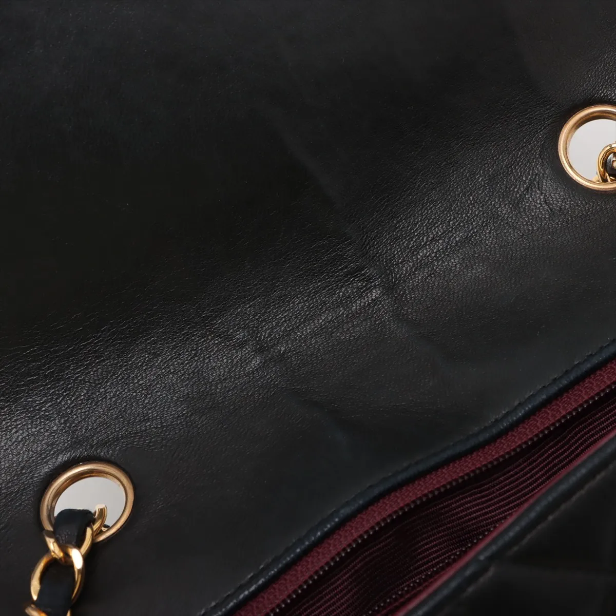Matelasse Lambskin Single Flap Single Chain Bag Diana Flap Black Gold Hardware 2397440 2nd Edition — view 11