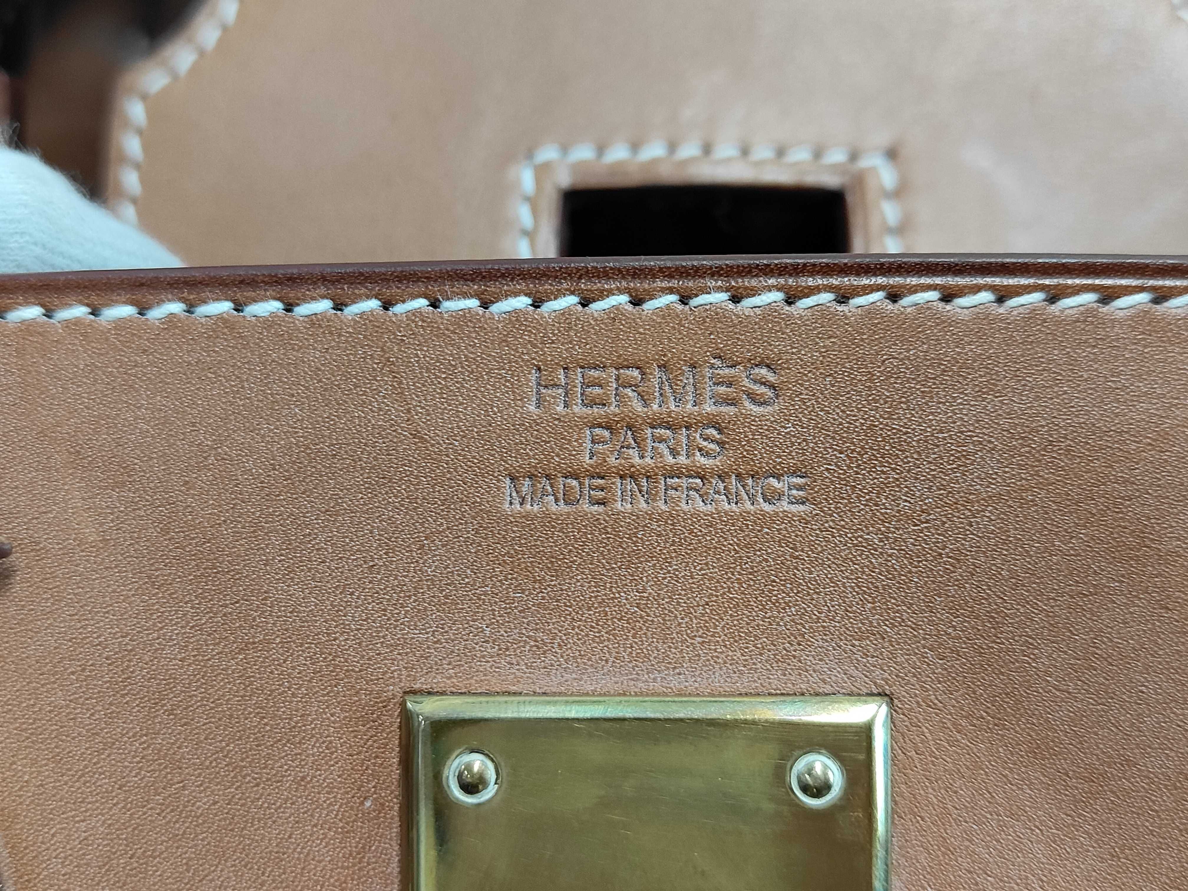 Haut à Courroies 50 Flag Canvas Brown Two-Tone Gold Hardware R Handbag — view 9
