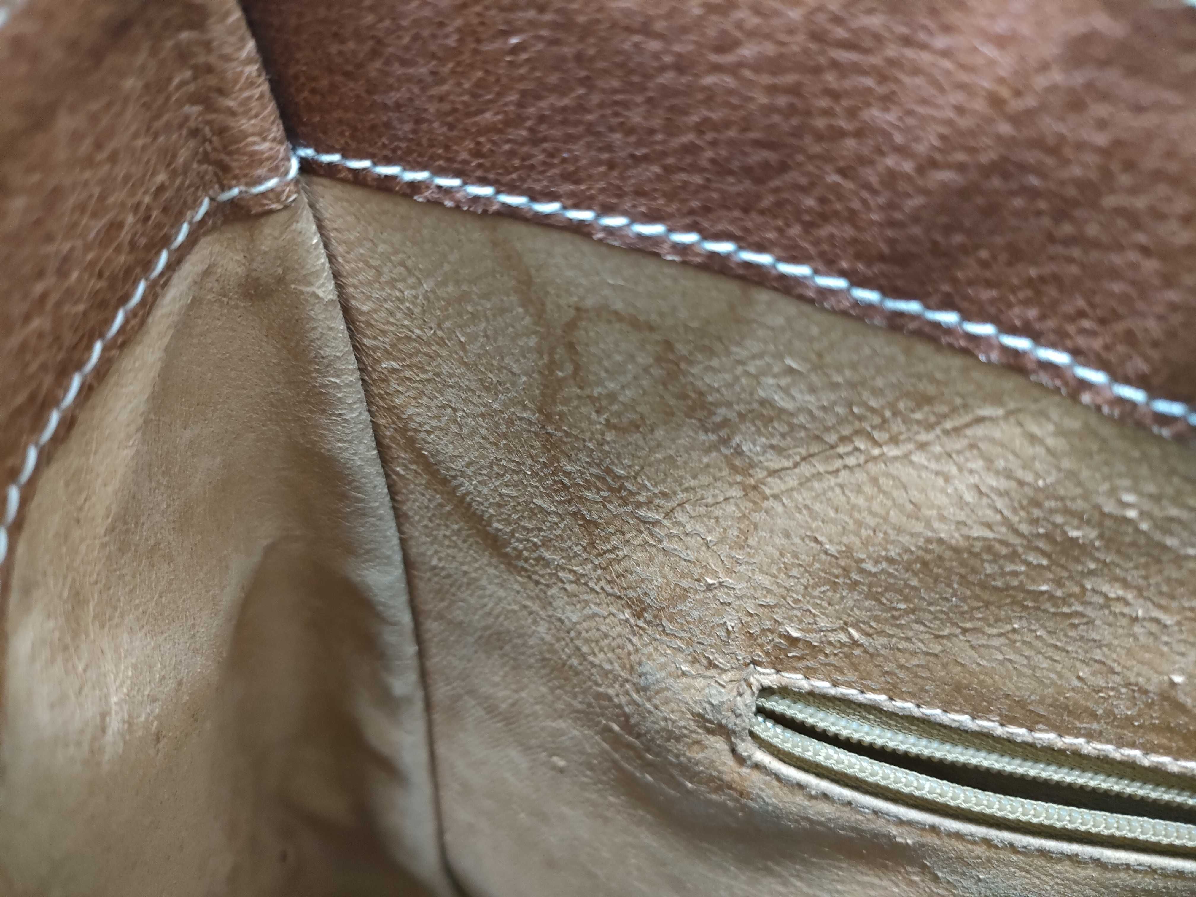 002 115 Tote Bag, Canvas and Leather, Black and Brown Tote Bag — view 13