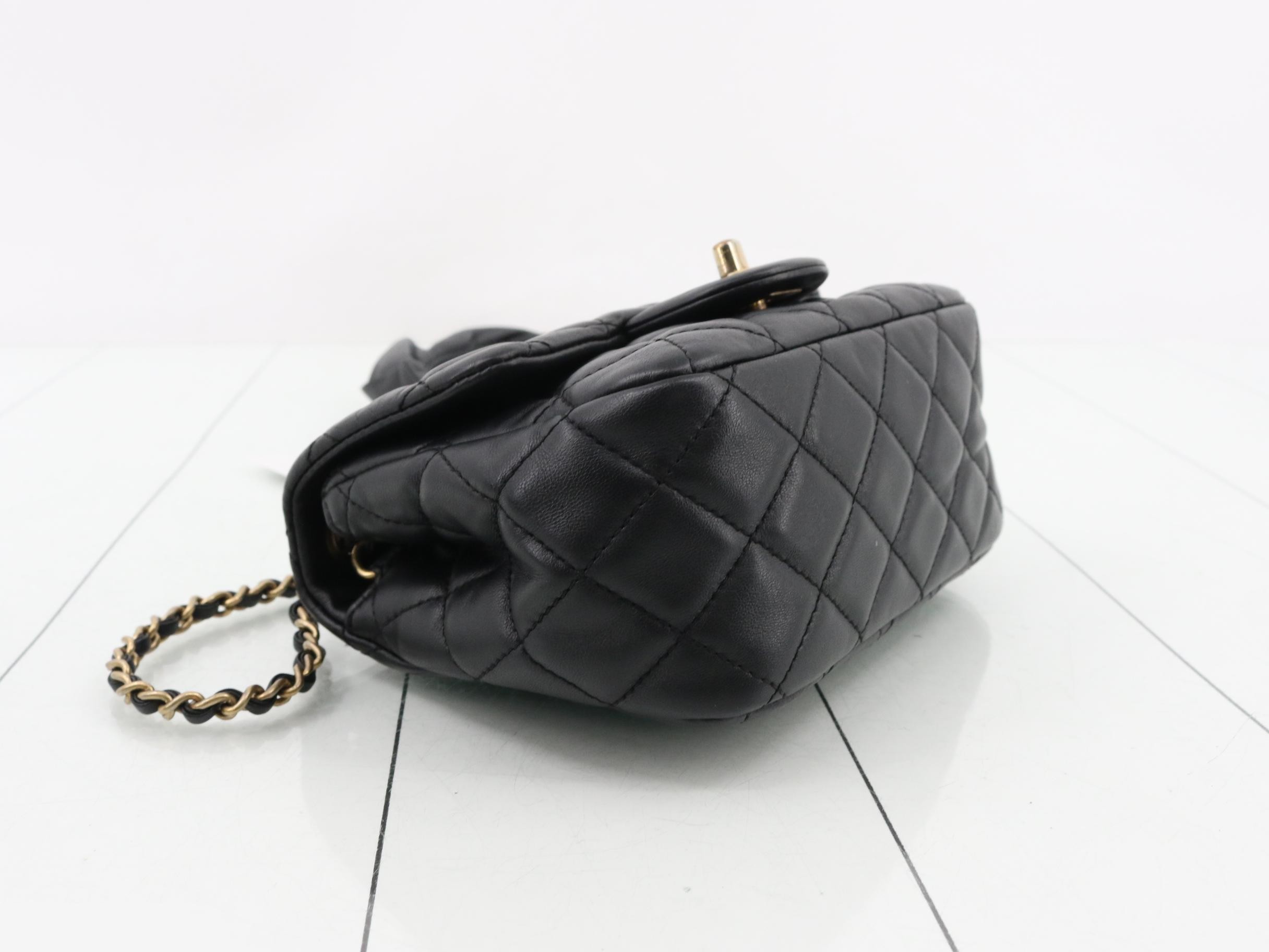 Matelassé Leather Turnlock Chain Shoulder Bag — view 5