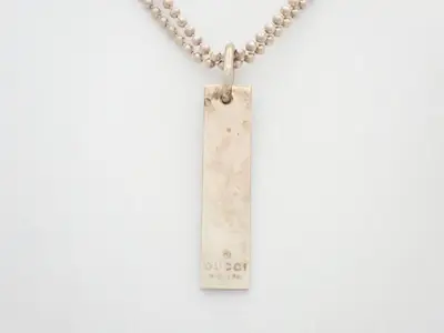 Plate ball chain necklace, chain approximately 70cm, 925/24.0g