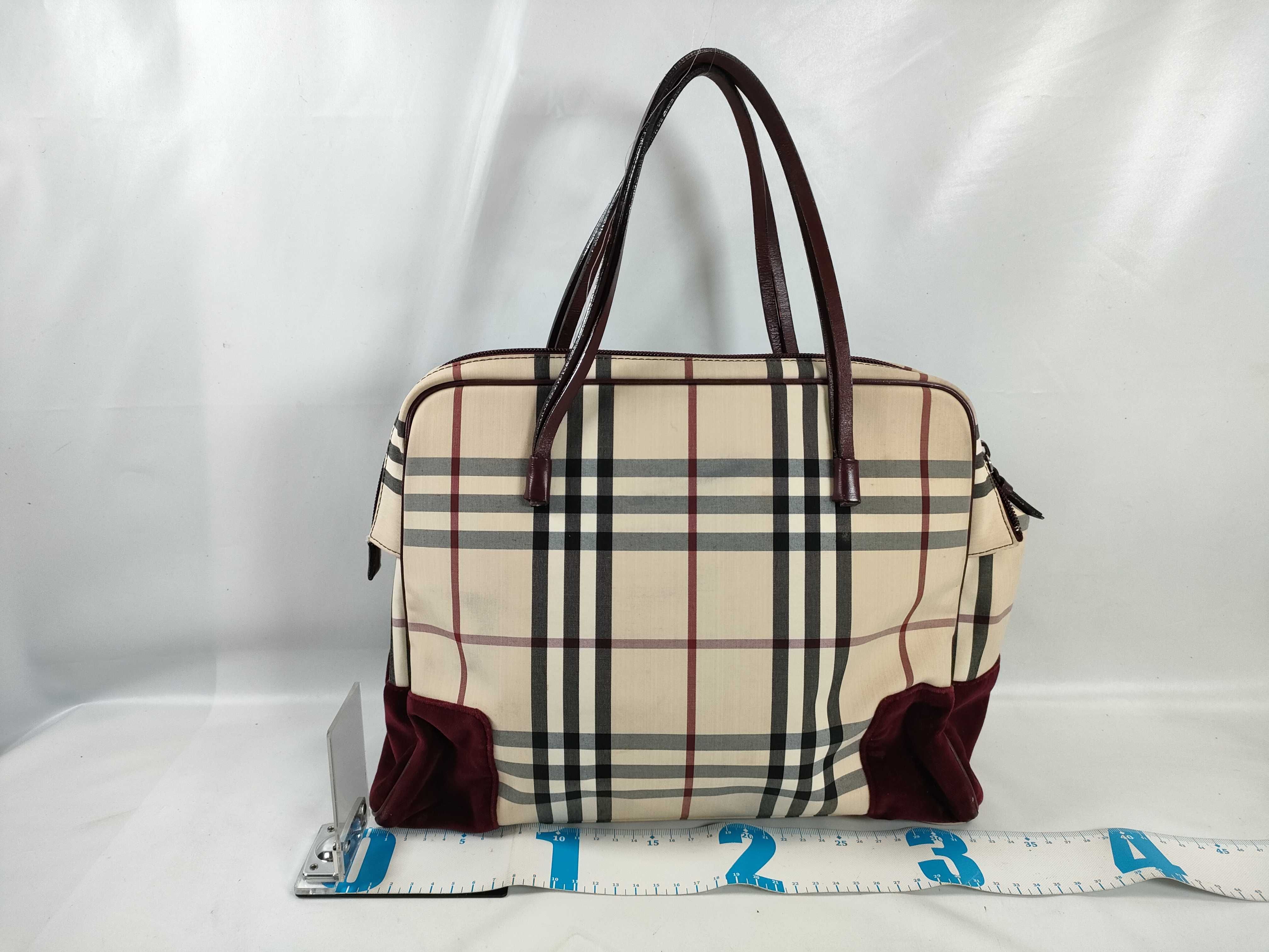 handbag, velvet, burgundy. — view 2