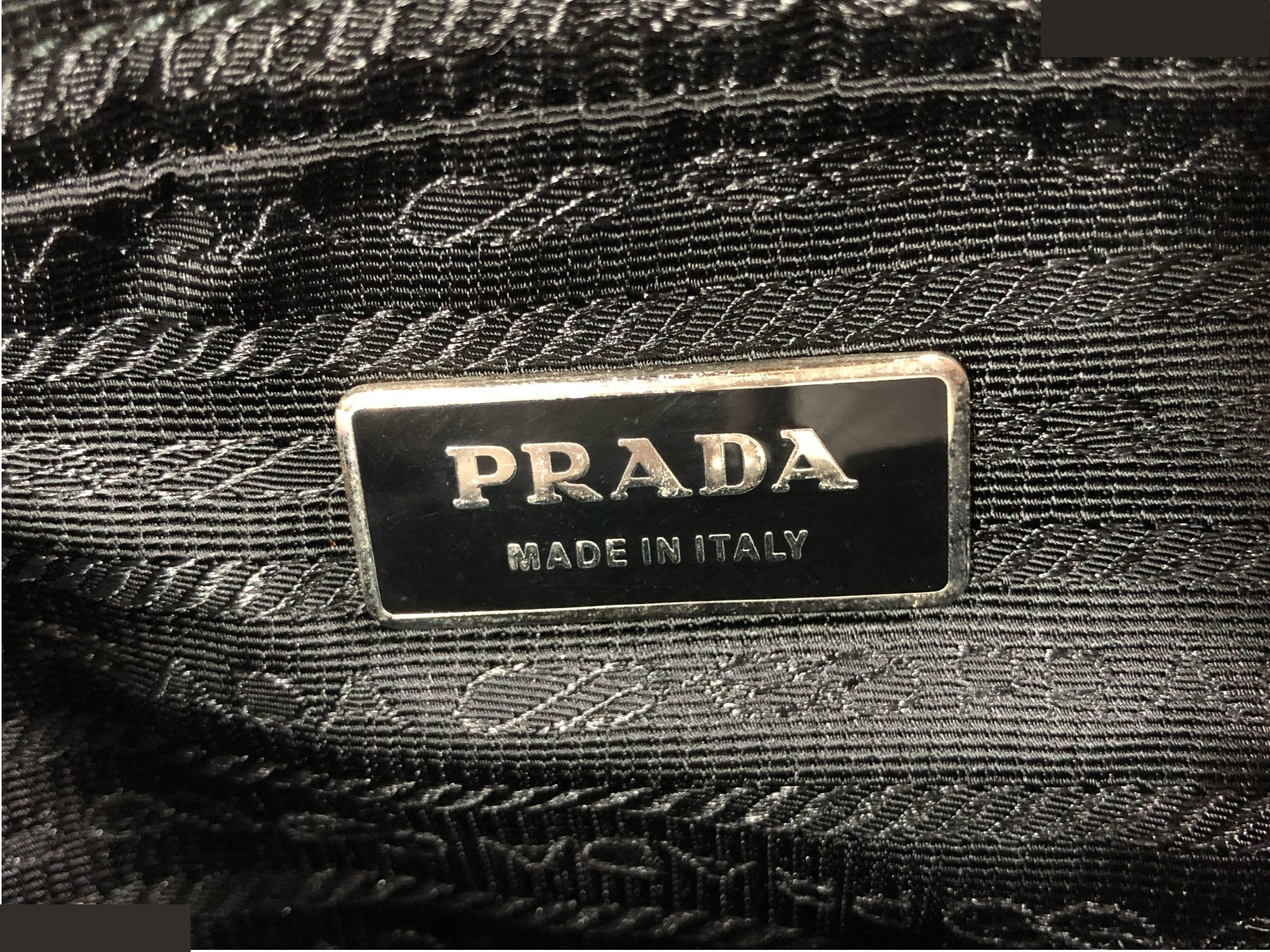 waist bag with triangular logo plate, body bag, made in Italy. — view 11