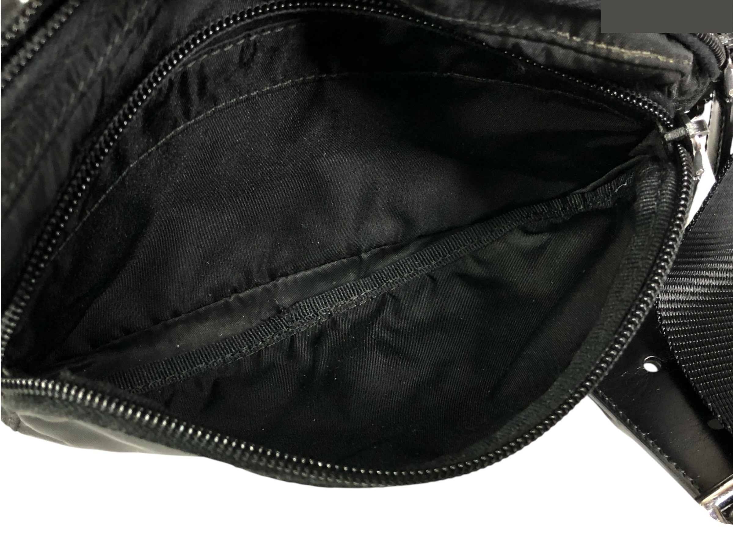 waist bag with triangular logo plate, body bag, made in Italy. — view 10