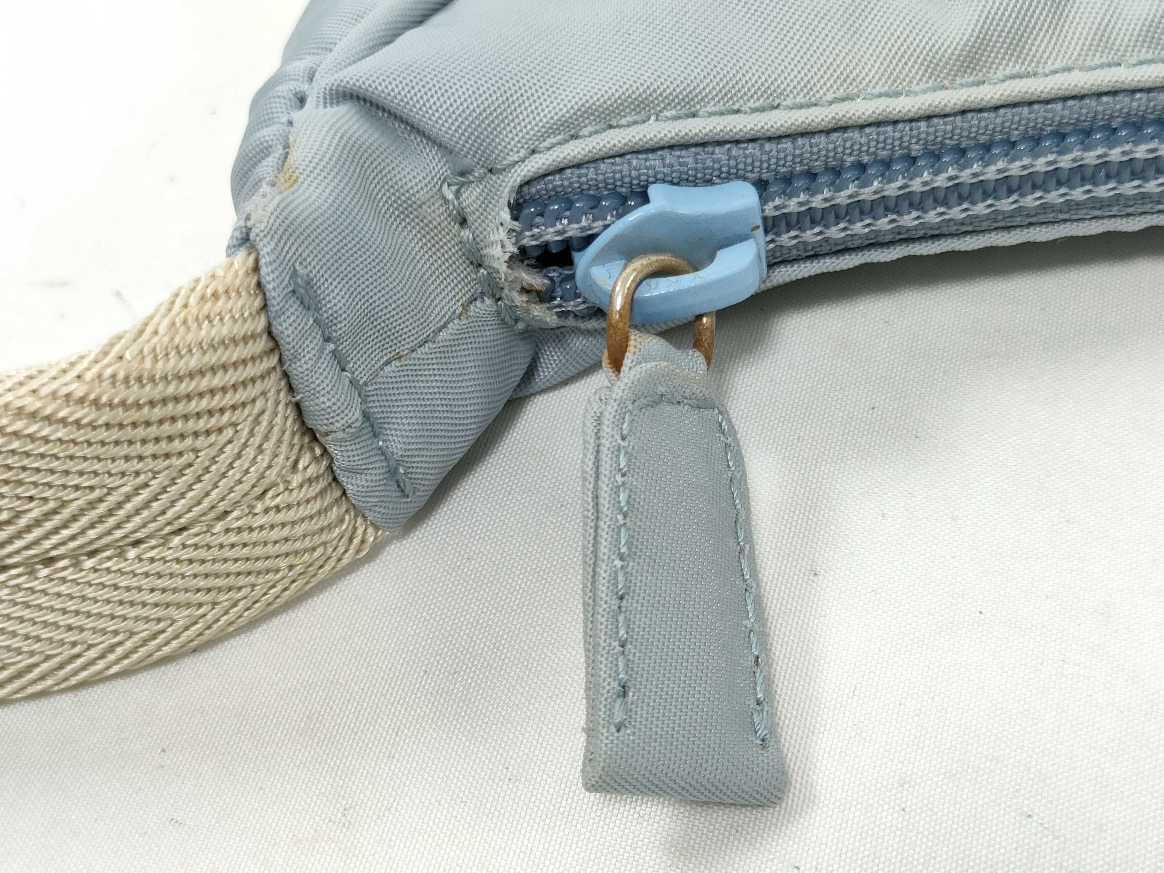 Nylon Handbag, Saxophone Blue Shoulder Bag — view 7