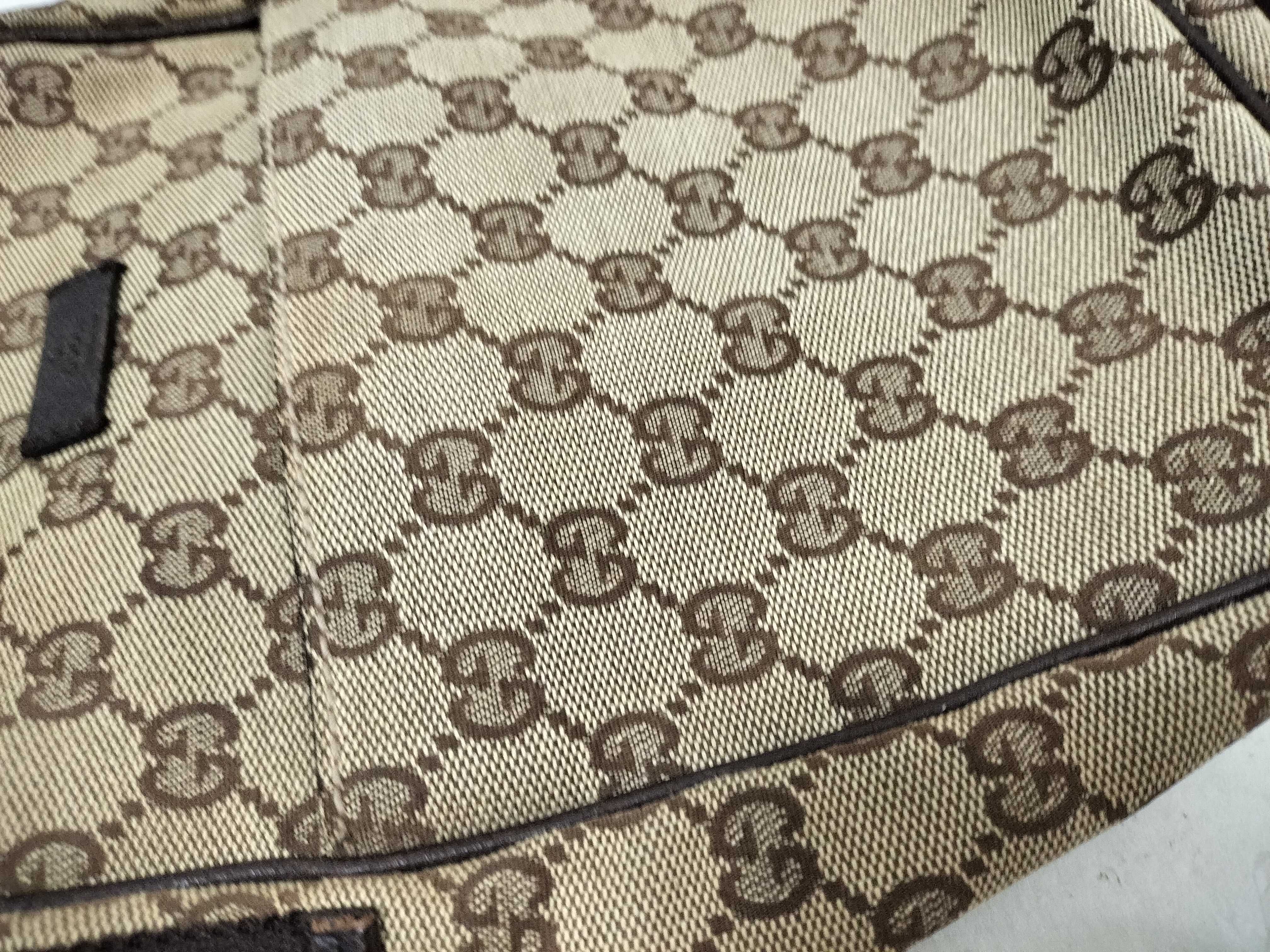 GG Canvas Shoulder Bag, Brown GG Canvas Shoulder Bag — view 14