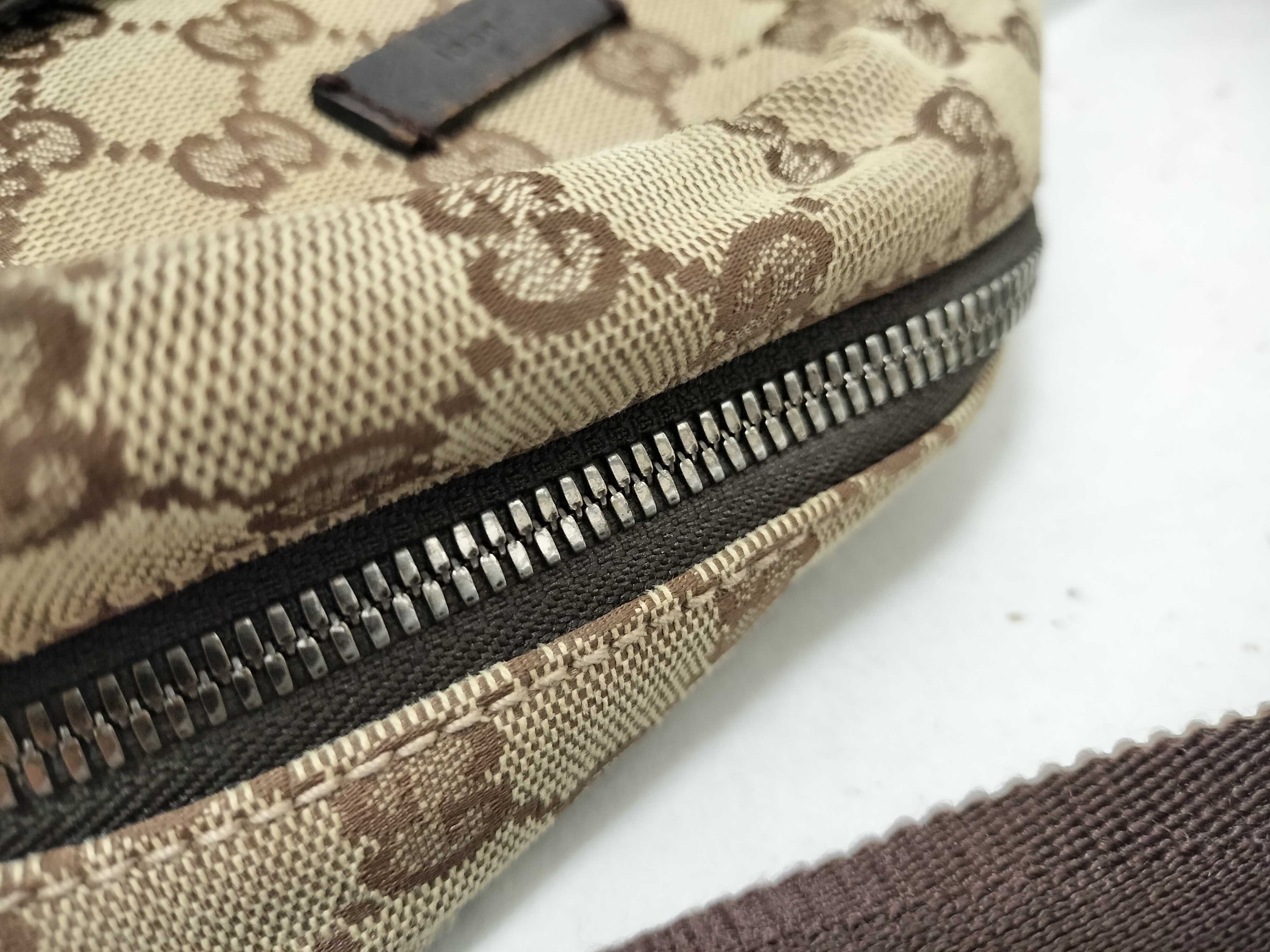 GG Canvas Shoulder Bag, Brown GG Canvas Shoulder Bag — view 6