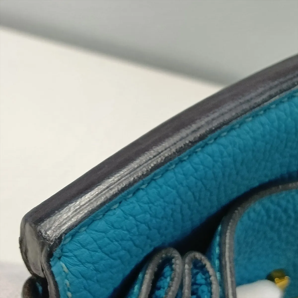 [Individually packaged] Hermes Birkin 35 Letournée Togo Turquoise Gold Hardware Q: 2013 — view 14