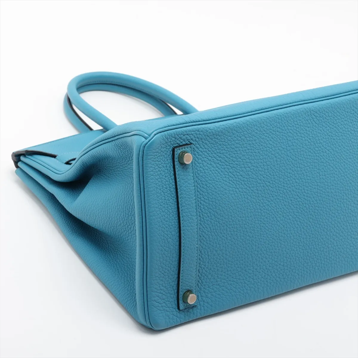 [Individually packaged] Hermes Birkin 35 Letournée Togo Turquoise Gold Hardware Q: 2013 — view 4