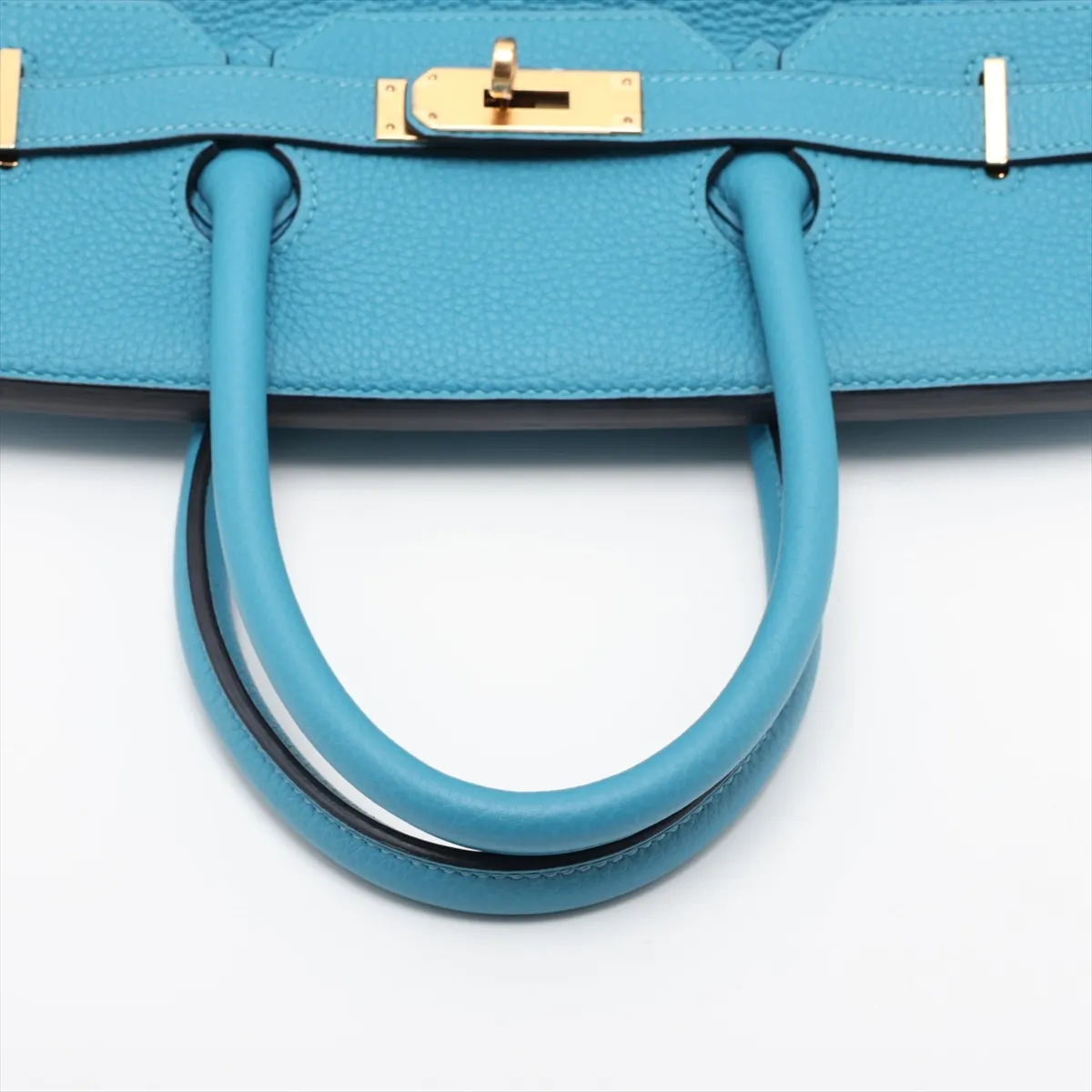 [Individually packaged] Hermes Birkin 35 Letournée Togo Turquoise Gold Hardware Q: 2013 — view 5