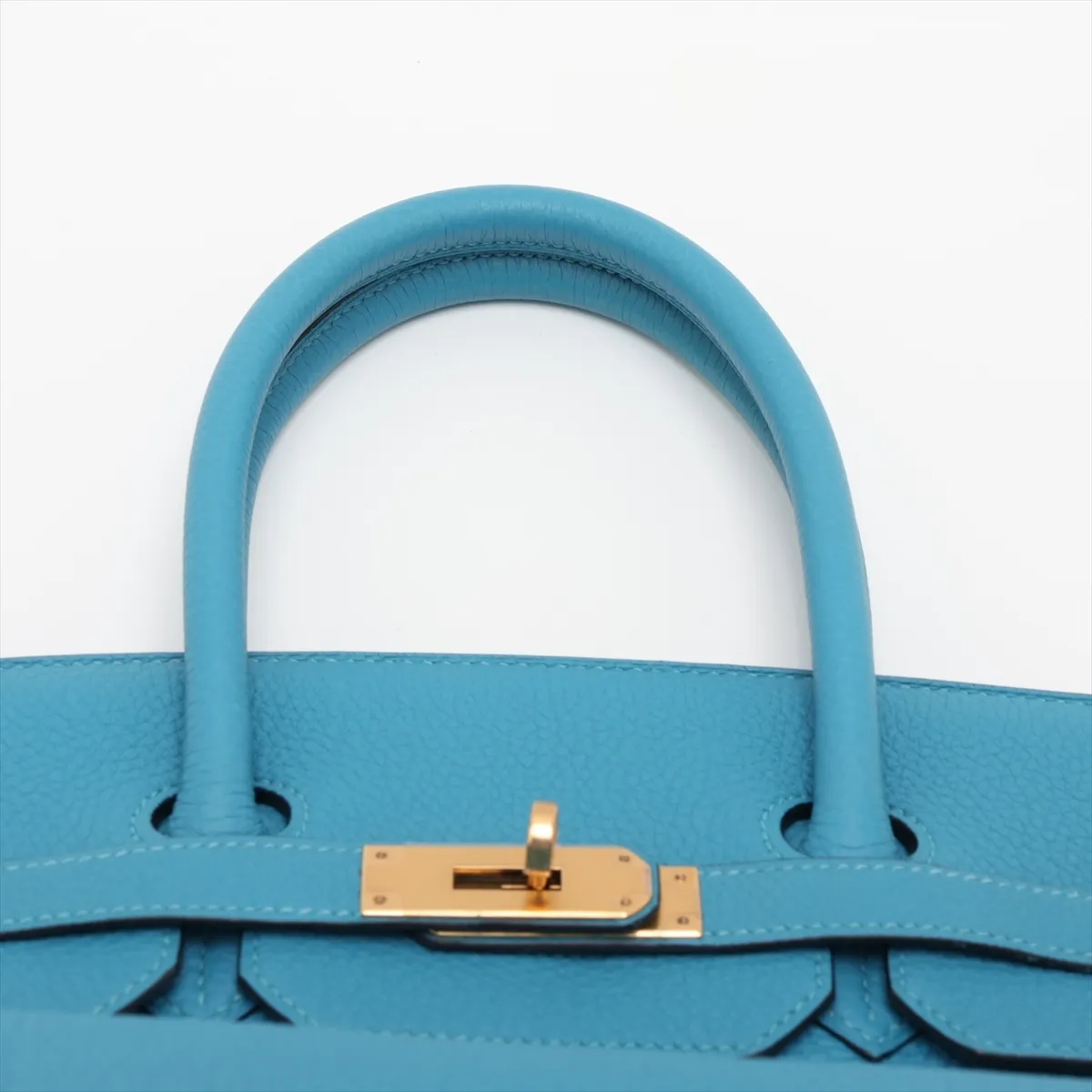 [Individually packaged] Hermes Birkin 35 Letournée Togo Turquoise Gold Hardware Q: 2013 — view 6