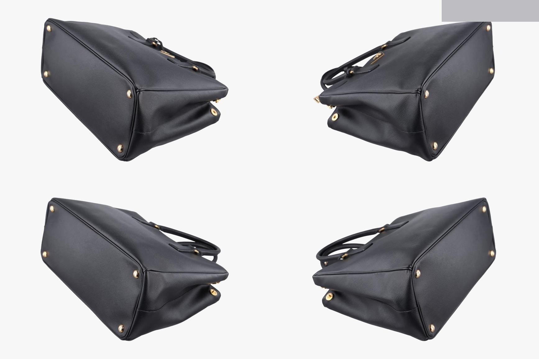 Galleria Saffiano Leather Black — view 4