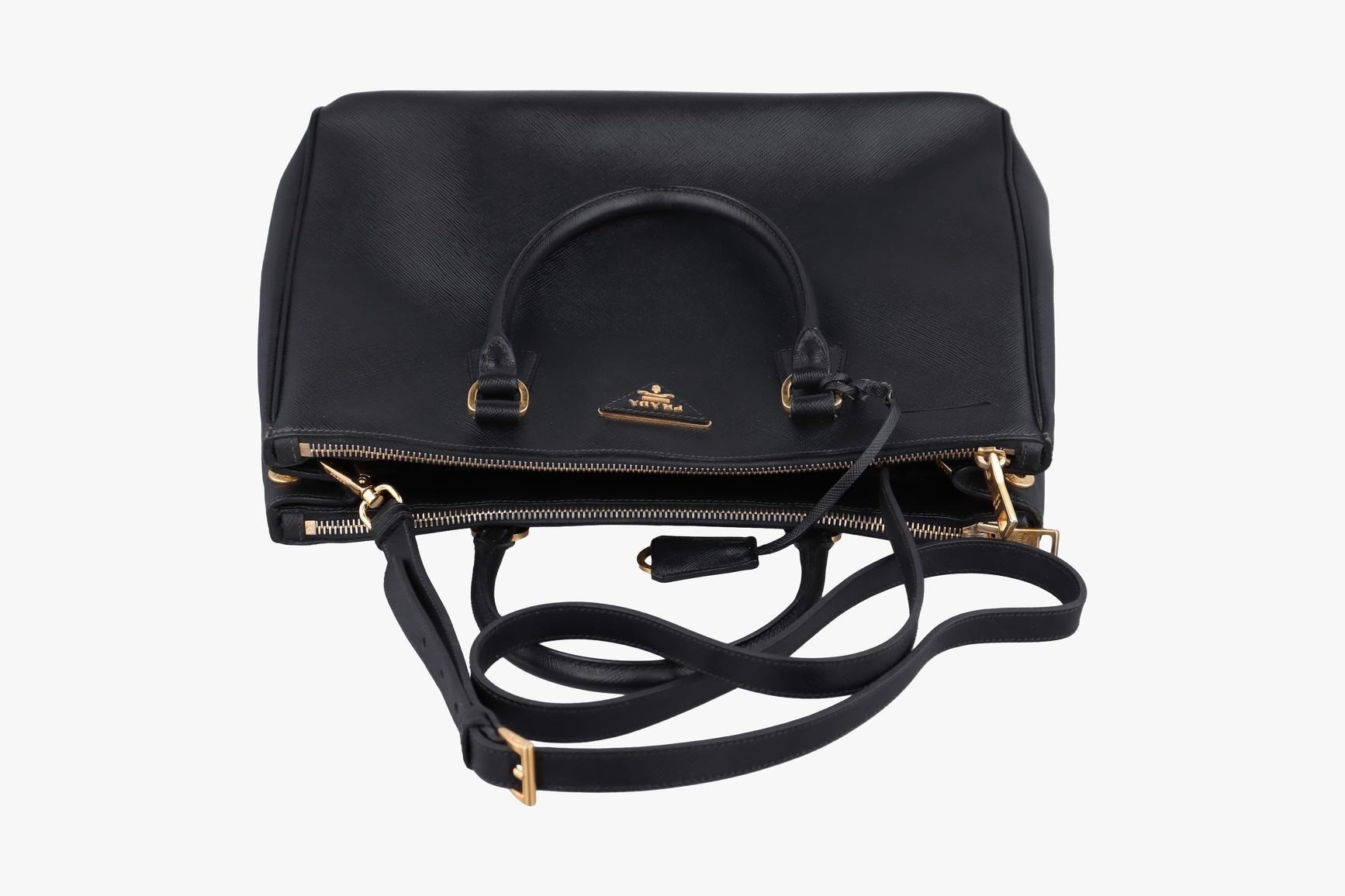 Galleria Saffiano Leather Black — view 5