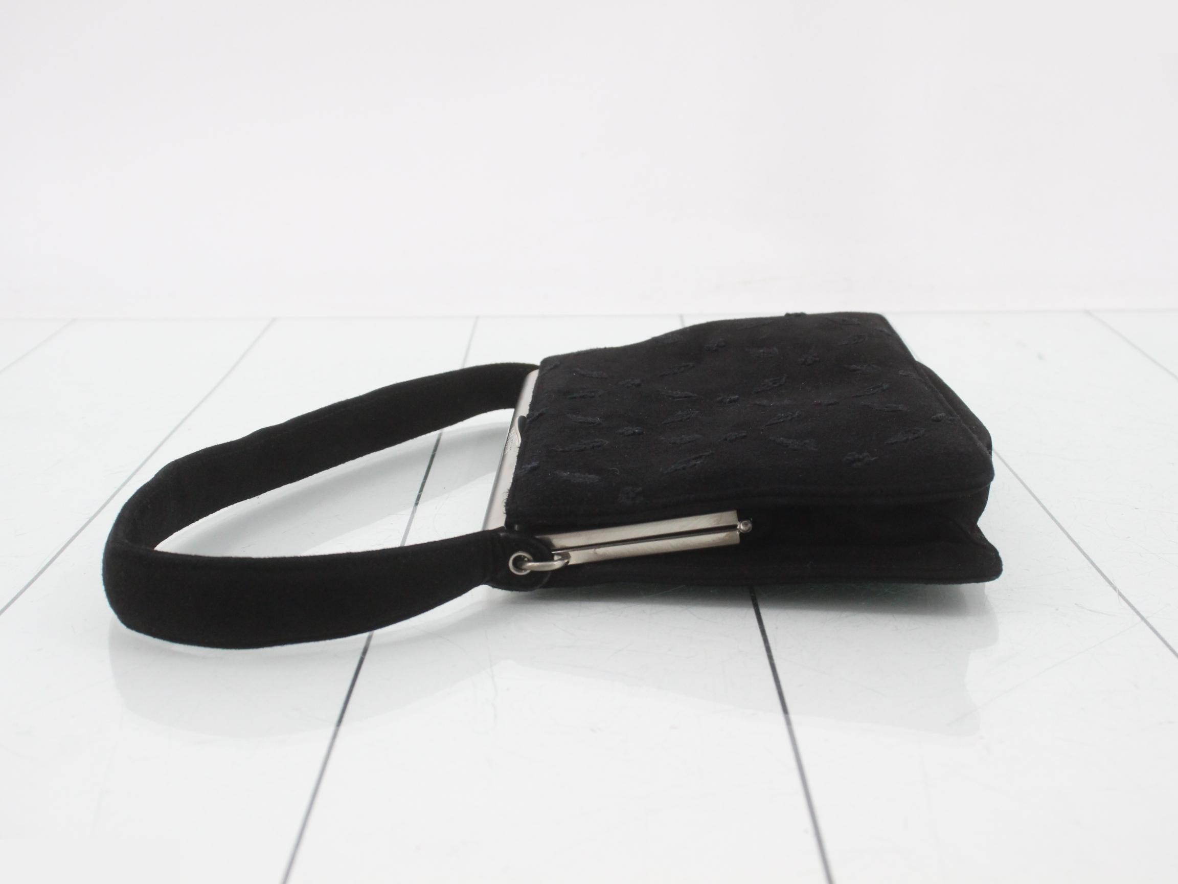 Suede embroidered handbag — view 4