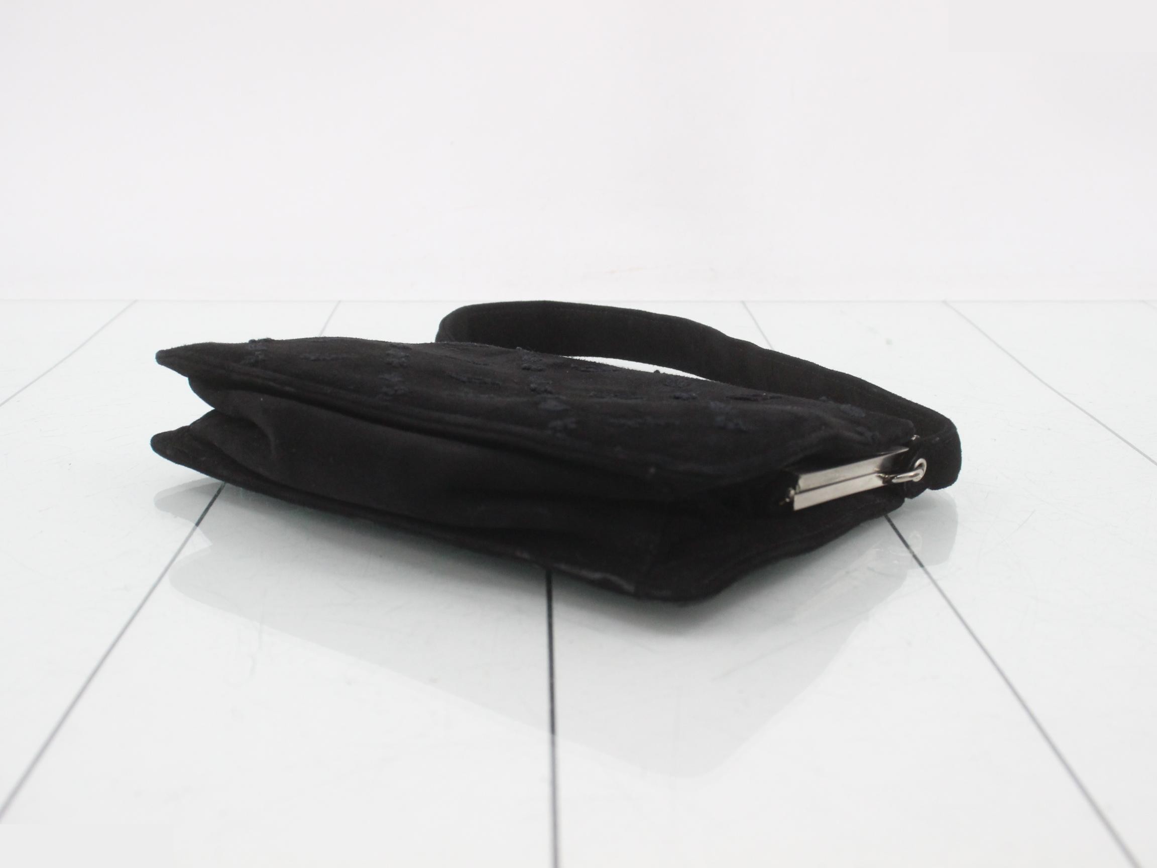 Suede embroidered handbag — view 6