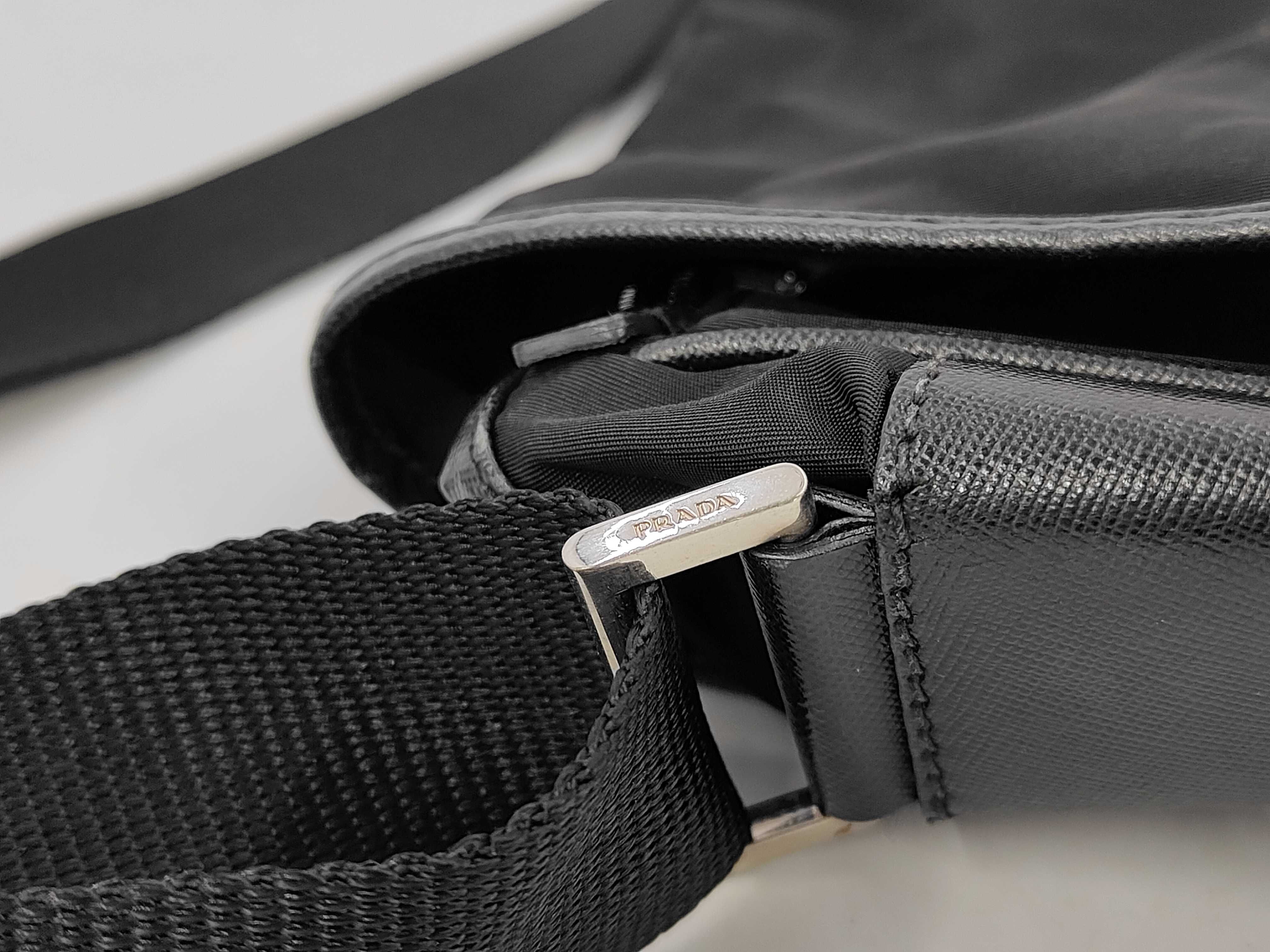Triangle Logo Nylon Shoulder Bag — view 5