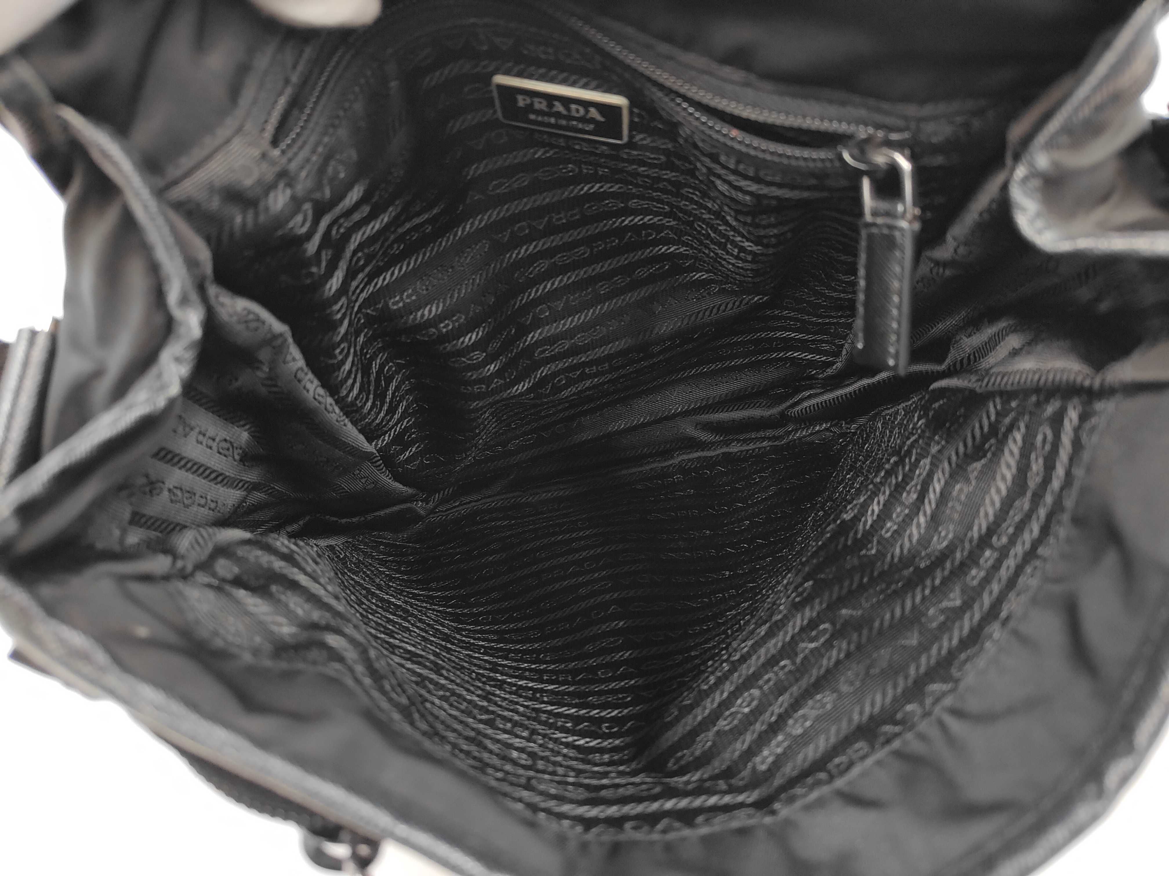 Triangle Logo Nylon Shoulder Bag — view 9