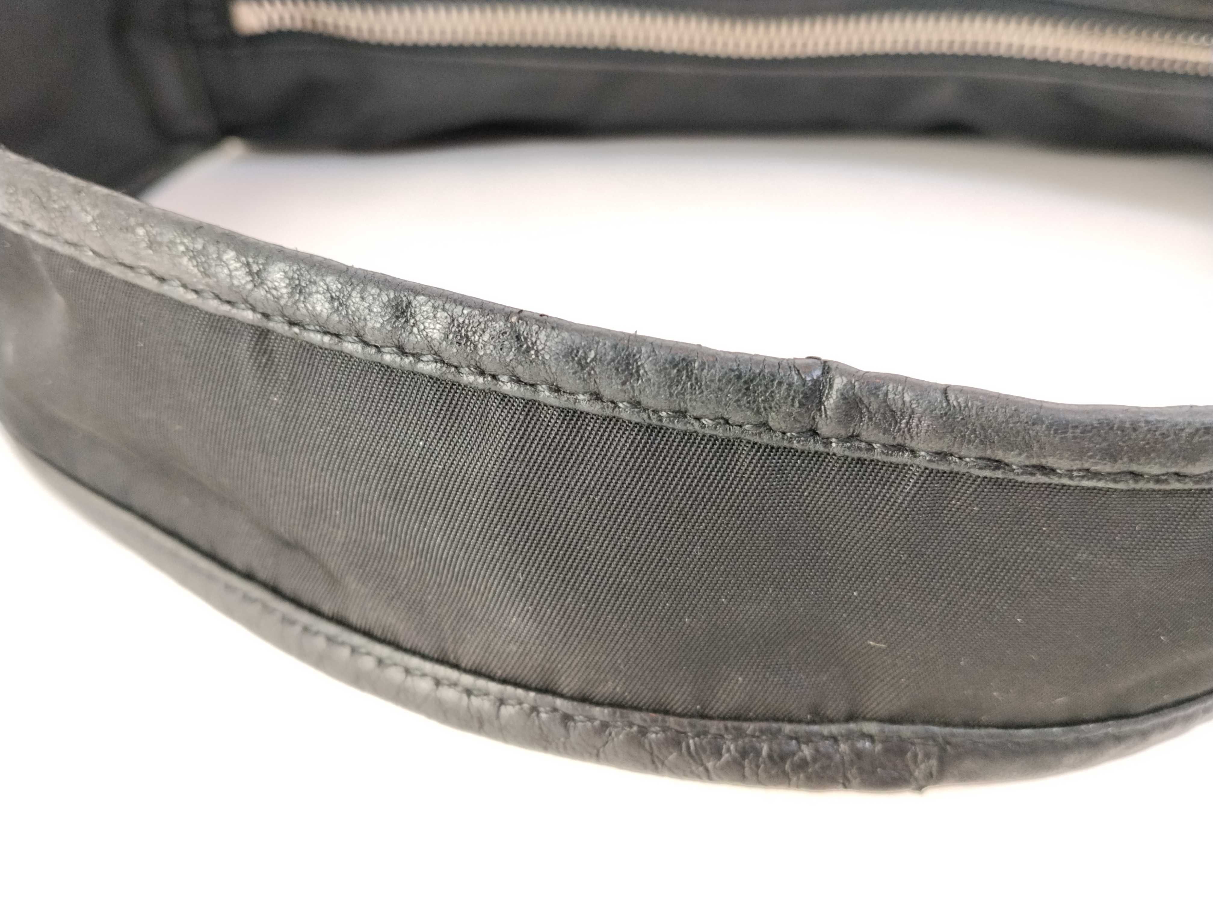 Nylon Prada Handbag One Shoulder Bag Leather Nylon Black Handbag — view 4