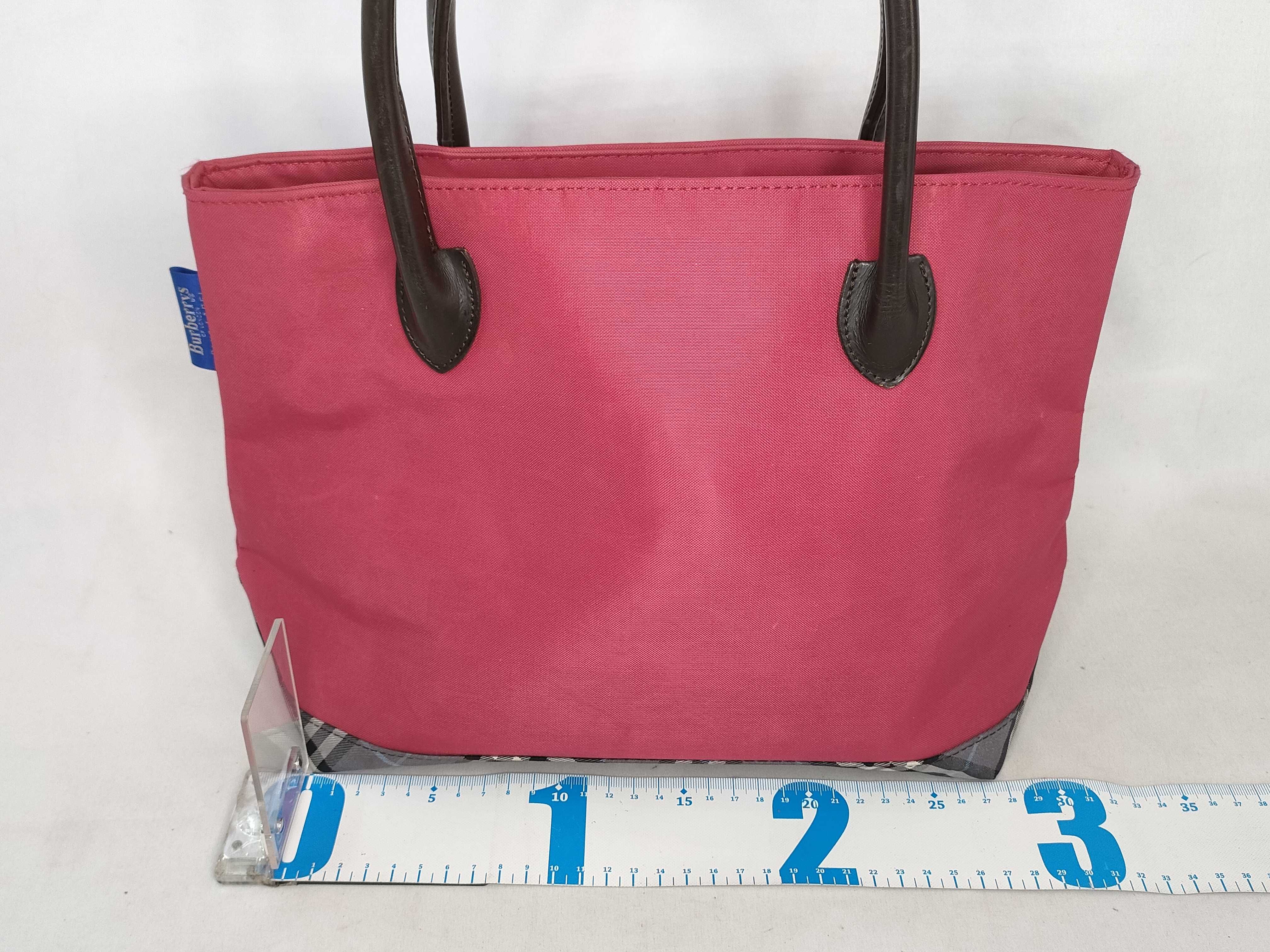Blue Label Burberrys Nylon Nova Check Handbag — view 2