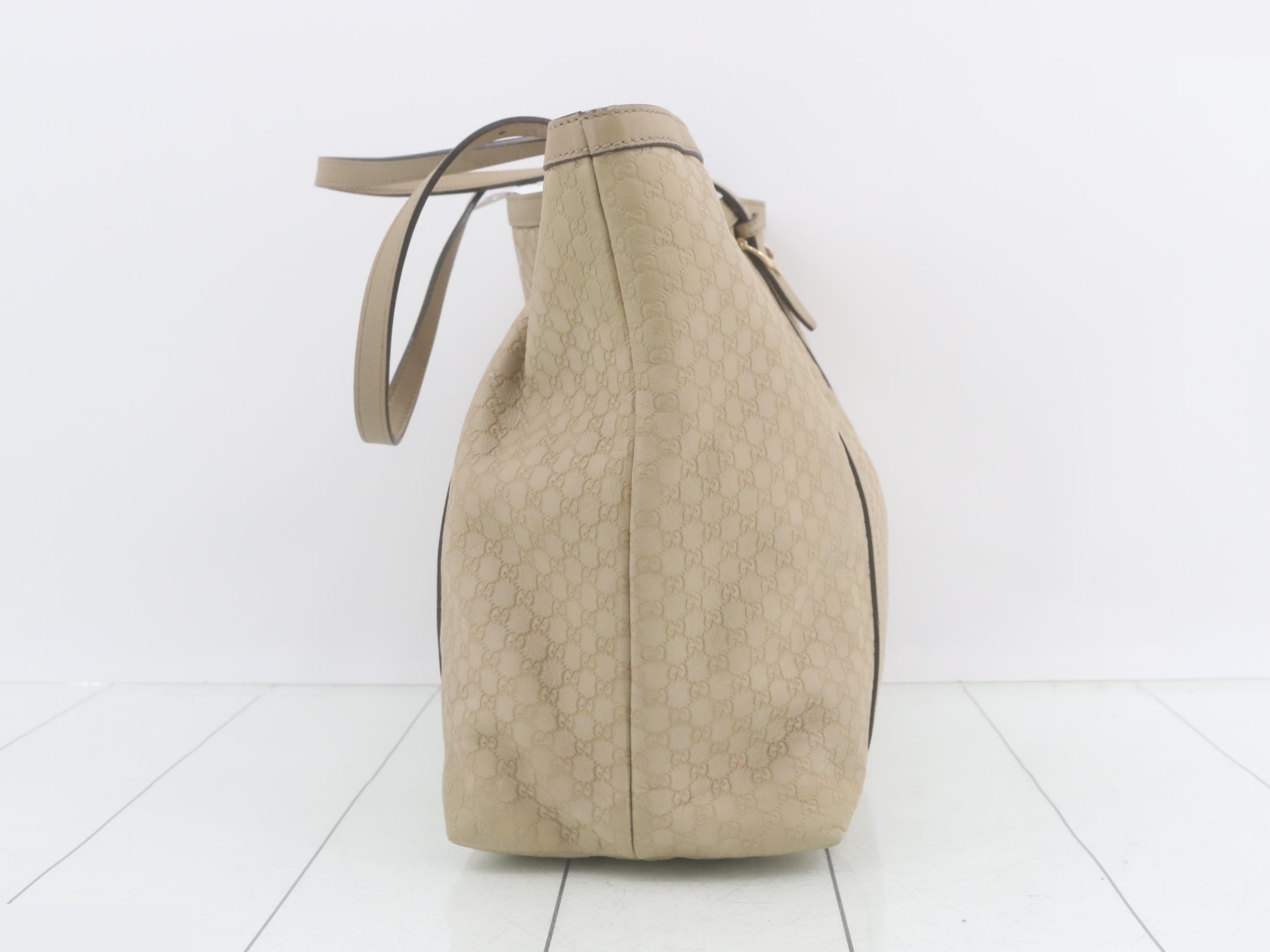 Micro Guccisima tote bag beige — view 3