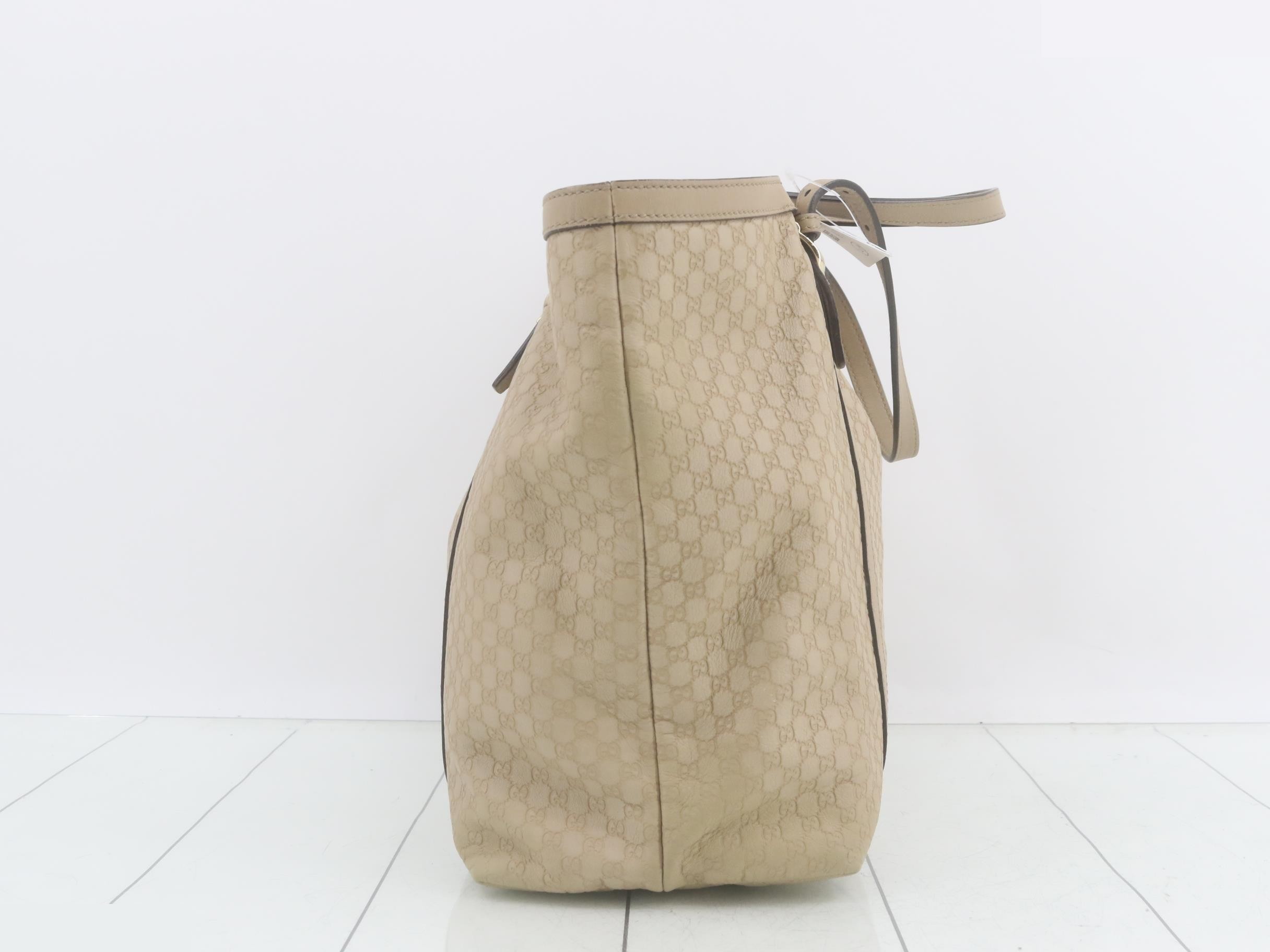 Micro Guccisima tote bag beige — view 4