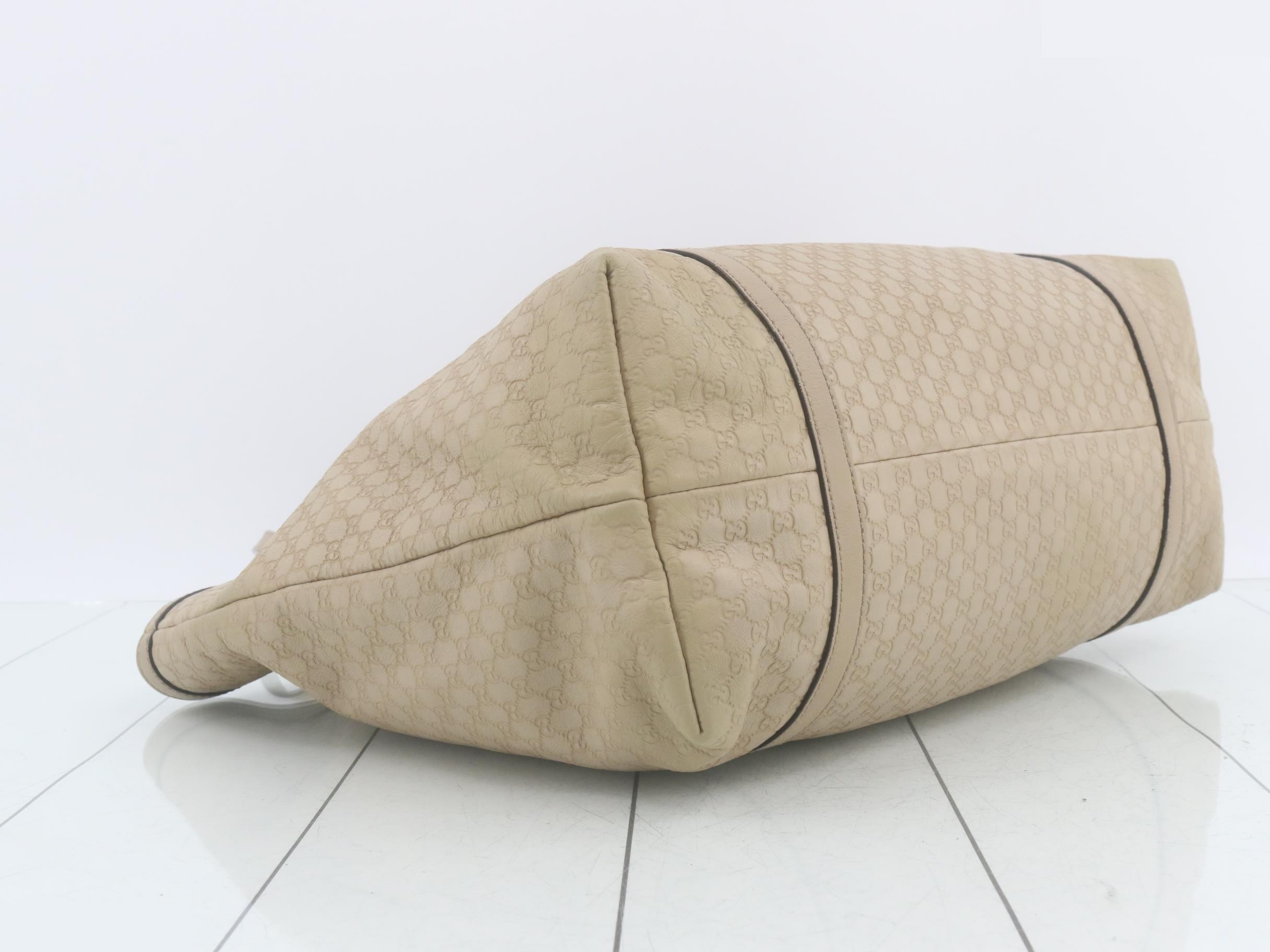 Micro Guccisima tote bag beige — view 5