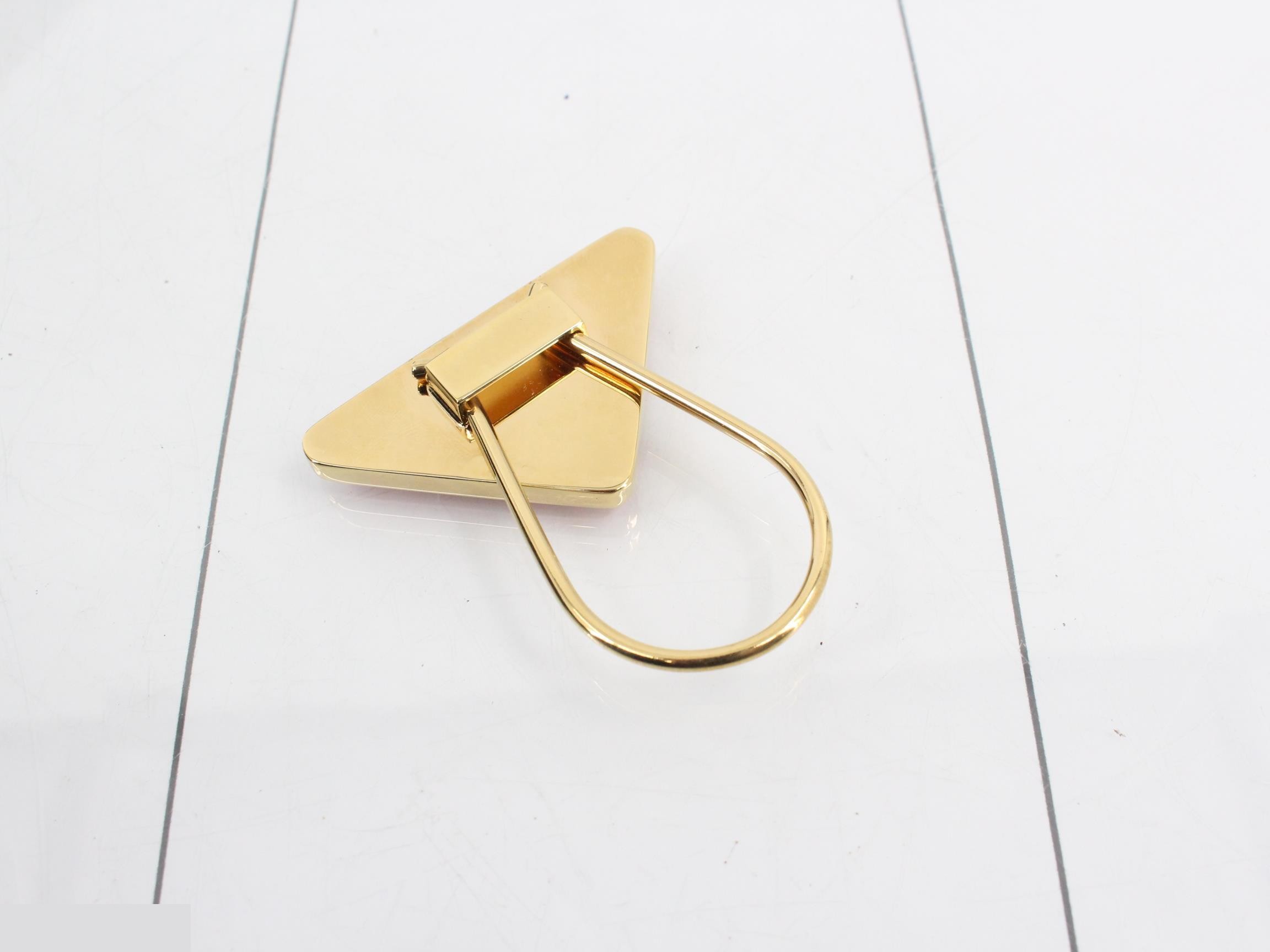 Saffiano Keyring, Pink — view 2