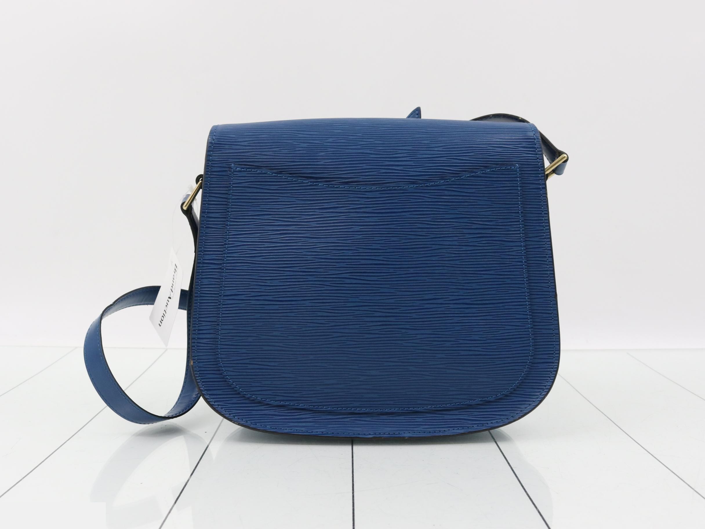 Epi Saint Cloud Toledo Blue Shoulder Bag — view 2