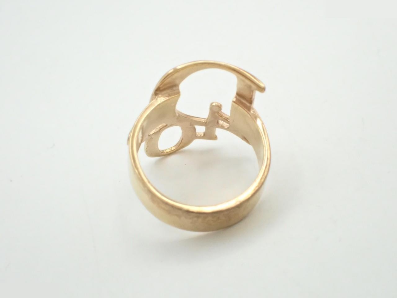 ring, engraved with "5", actual size #9 — view 2