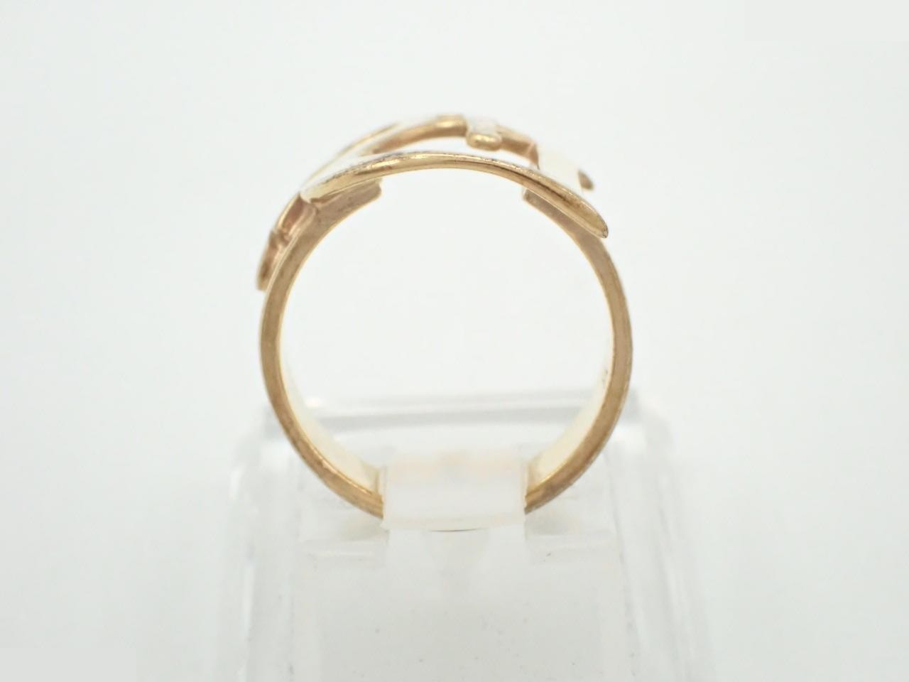 ring, engraved with "5", actual size #9 — view 3