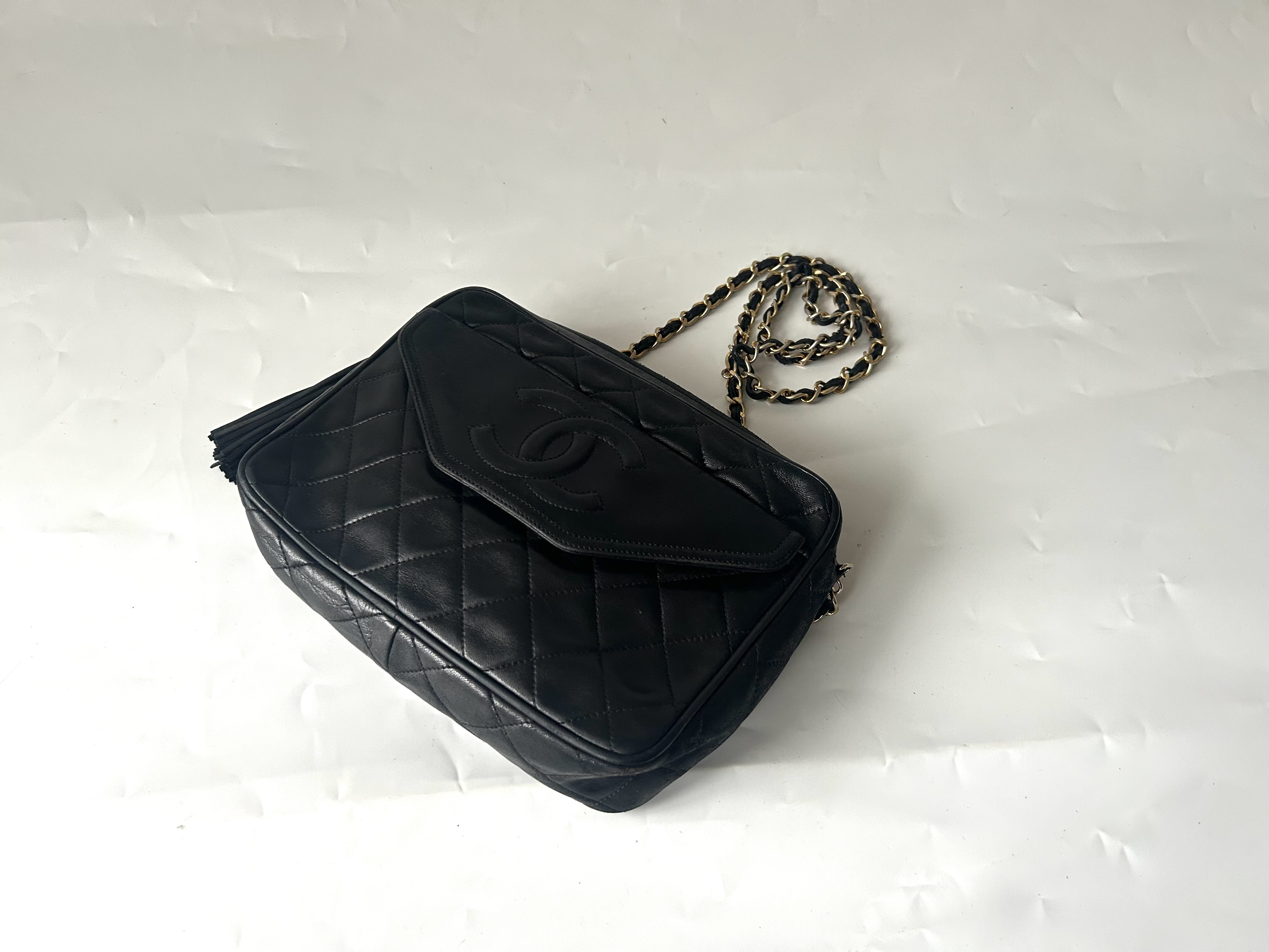 Fringe Chain Matelassé Shoulder Bag — view 3