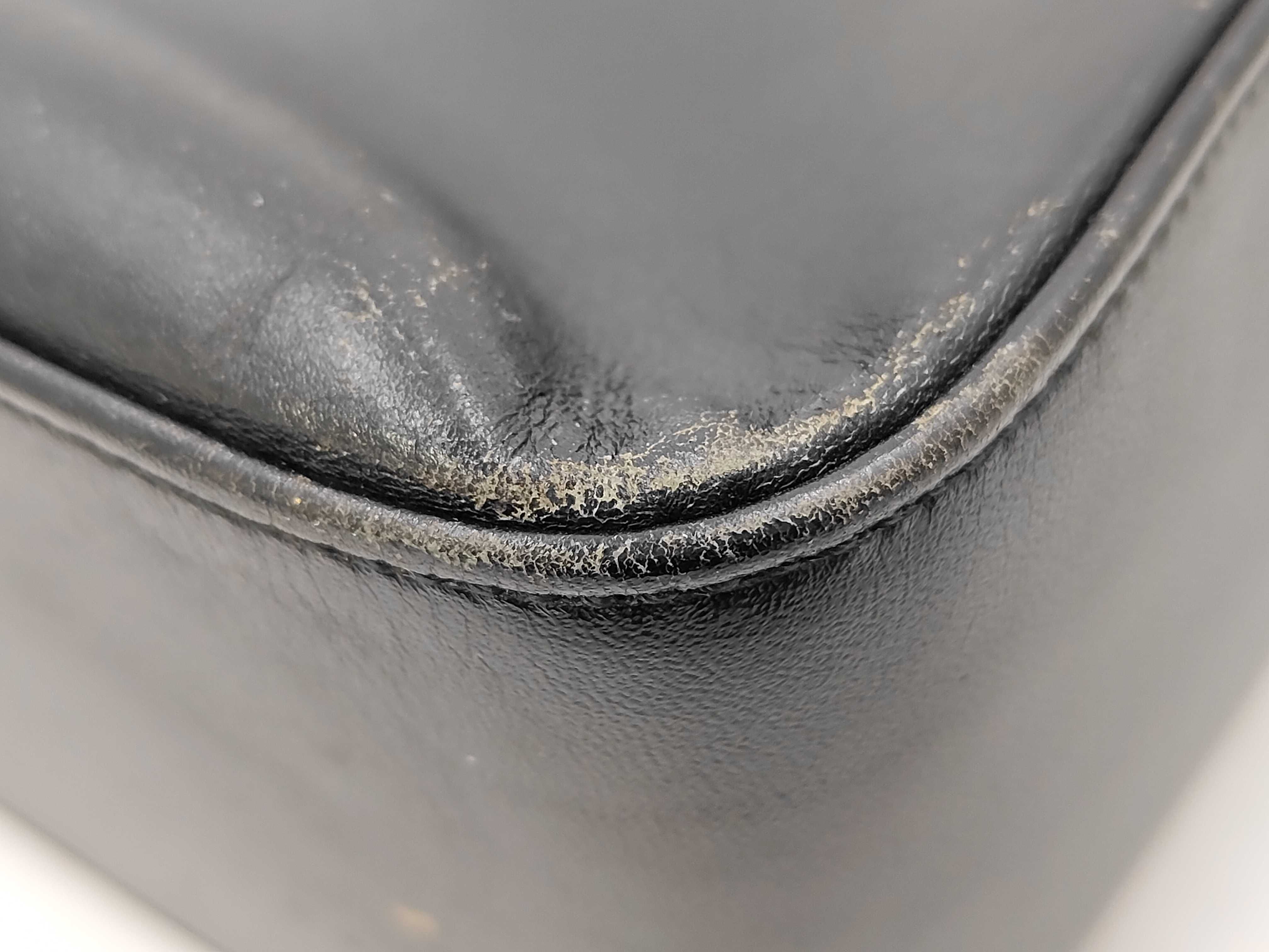 Leather Handbag, Leather Check Pattern Tote Bag — view 6