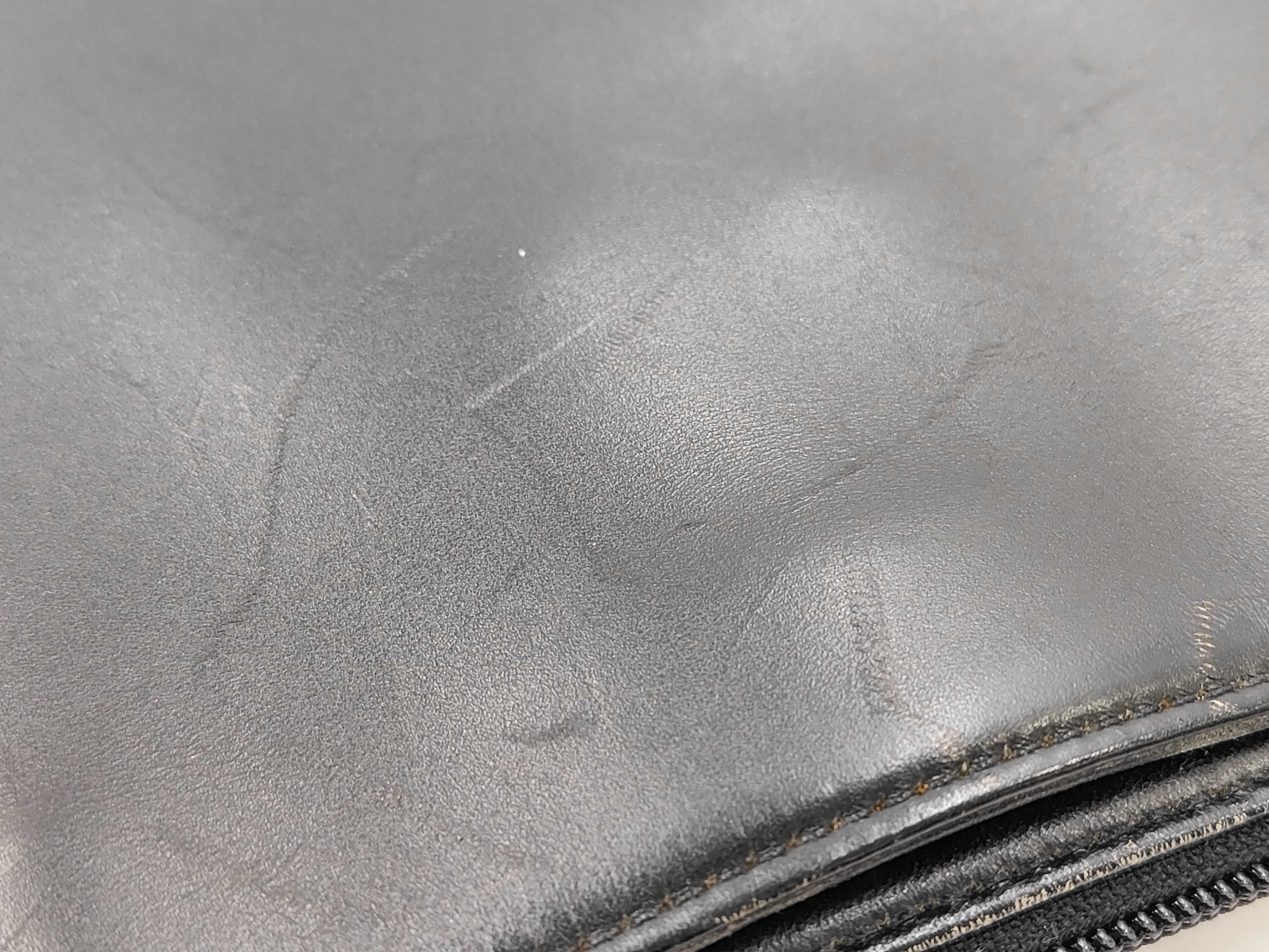 Leather Handbag, Leather Check Pattern Tote Bag — view 9