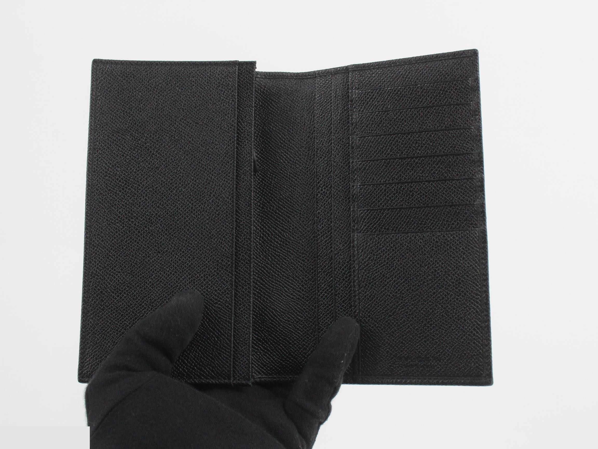 Long Wallet Leather Black — view 4