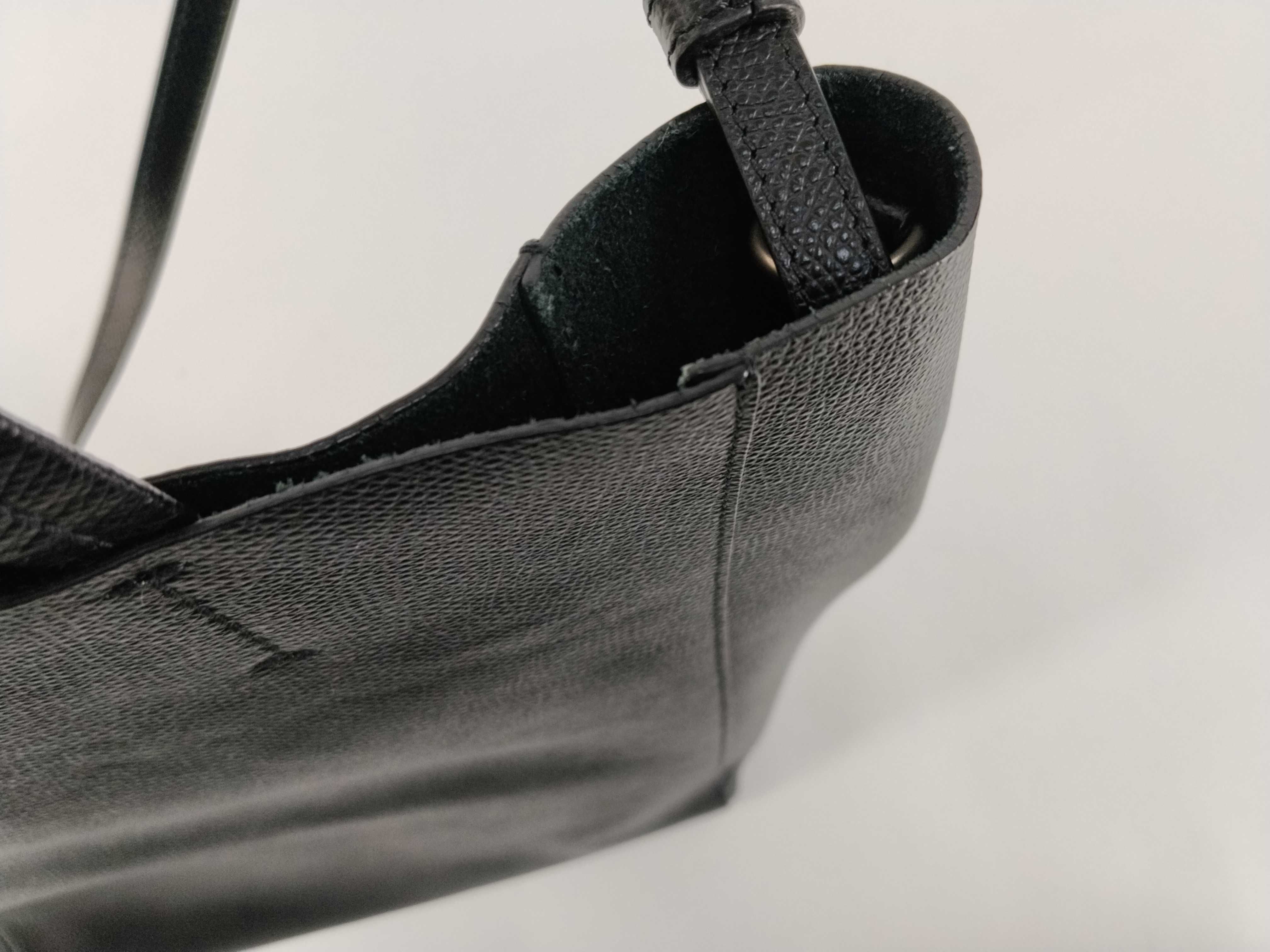 Vertical Cabas 2-way Tote Bag Shoulder Bag Black Tote Bag — view 8