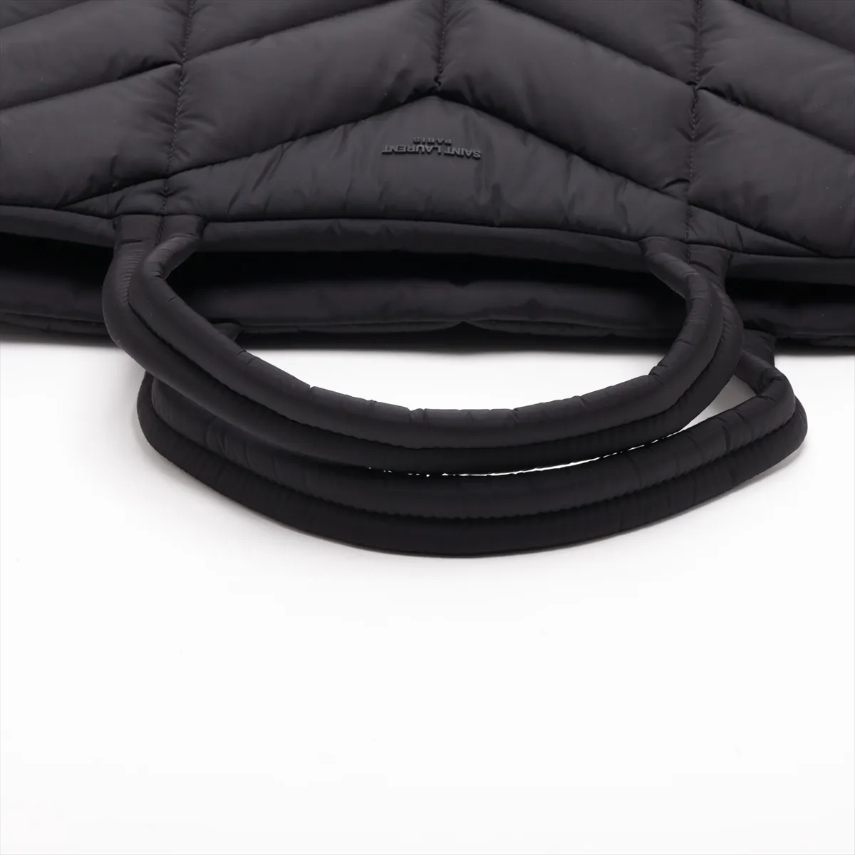 Puffer Nylon Tote Bag, Black — view 5