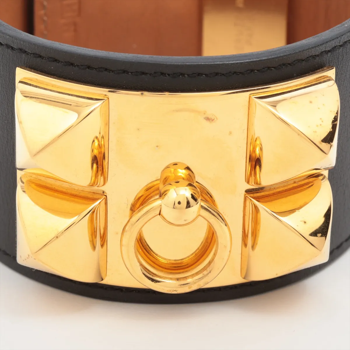 Coriedossian R:2014 Bracelet GP x Leather Black x Gold — view 3