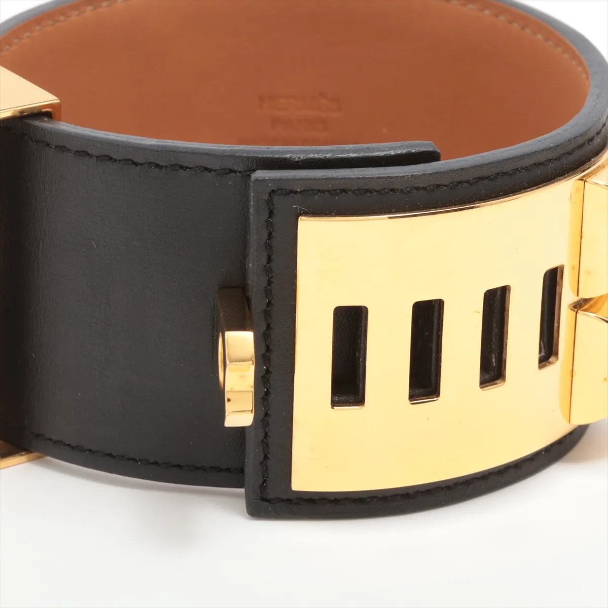 Coriedossian R:2014 Bracelet GP x Leather Black x Gold — view 5