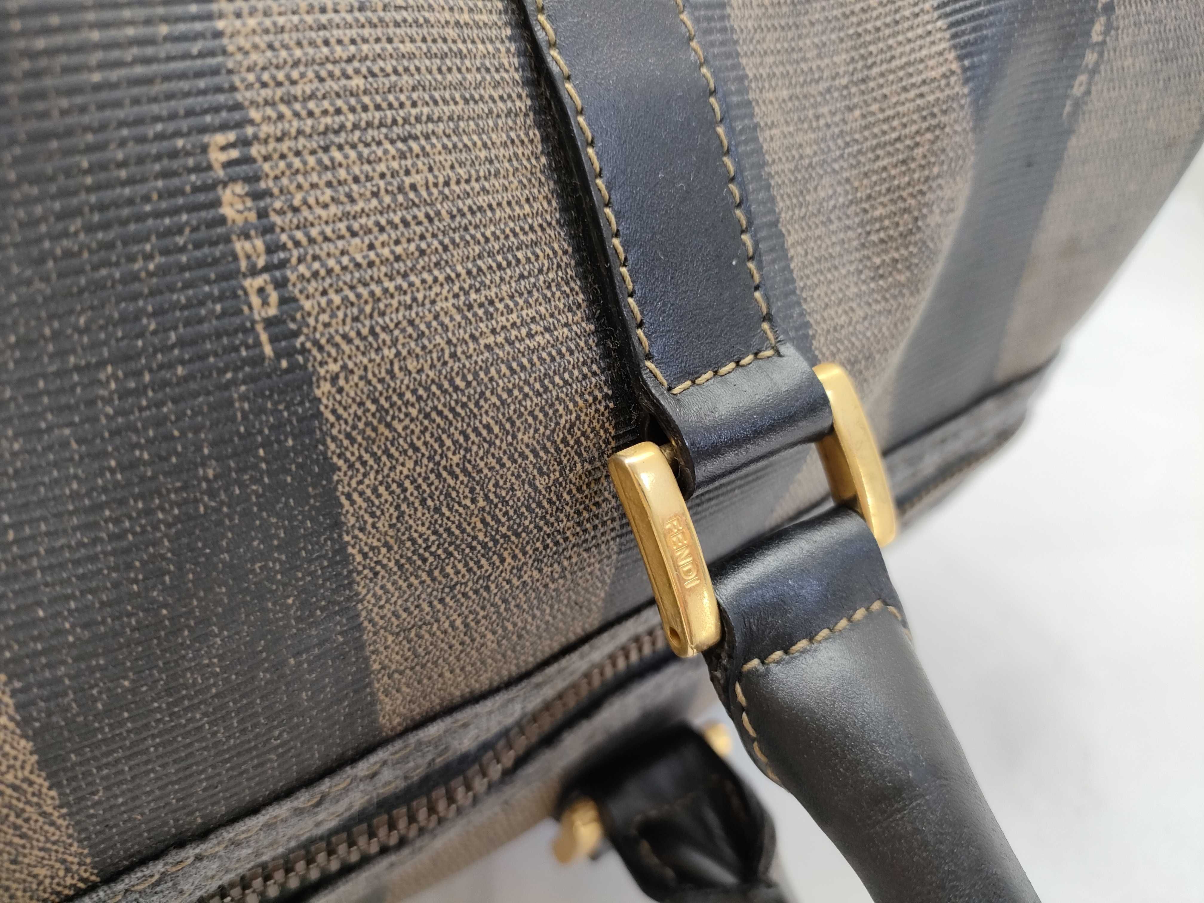 Pecan Pattern Boston Bag, PVC Leather Boston Bag — view 5