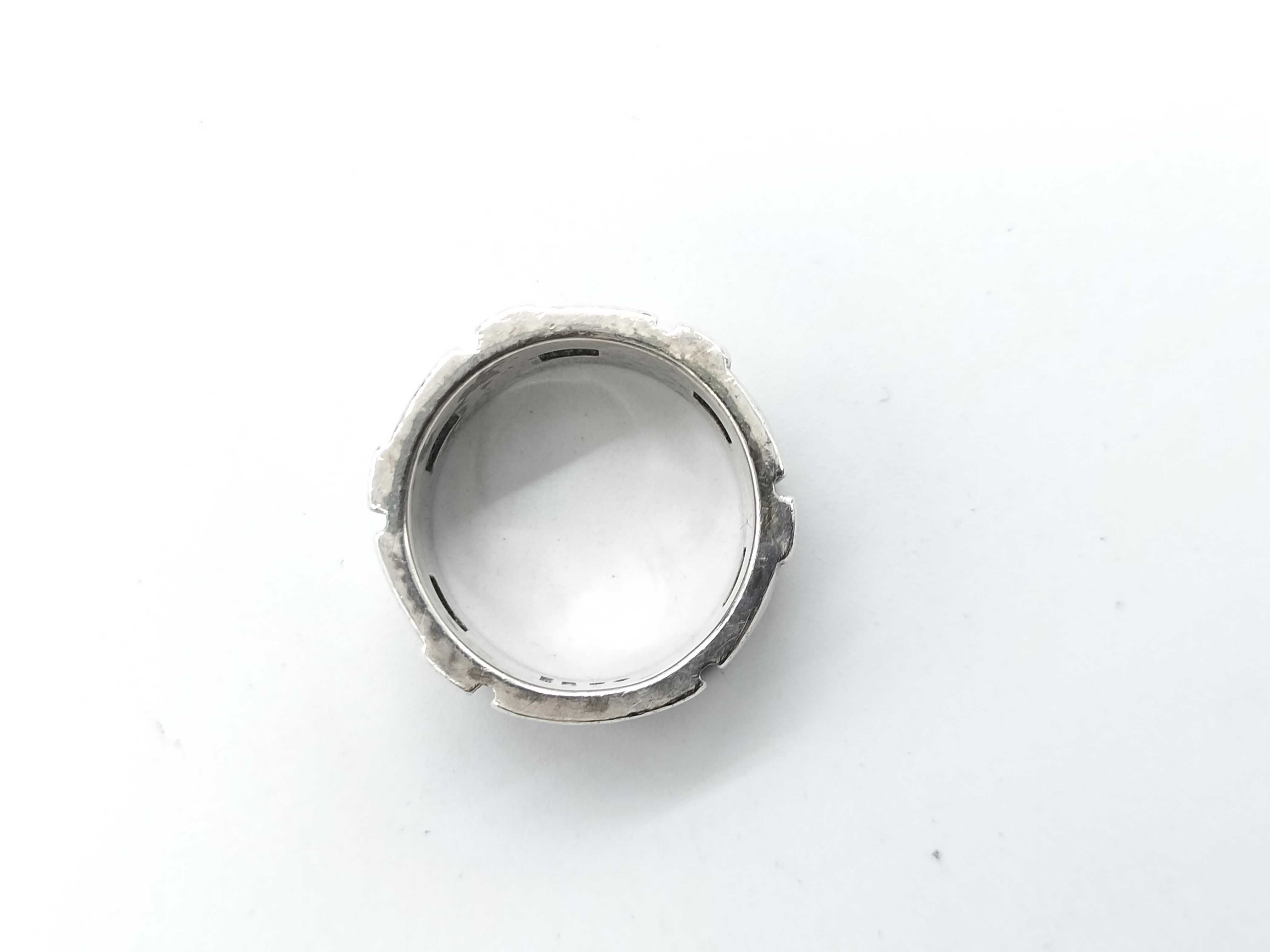 G-chain motif ring, size #18, SV925, 10.7g. — view 6