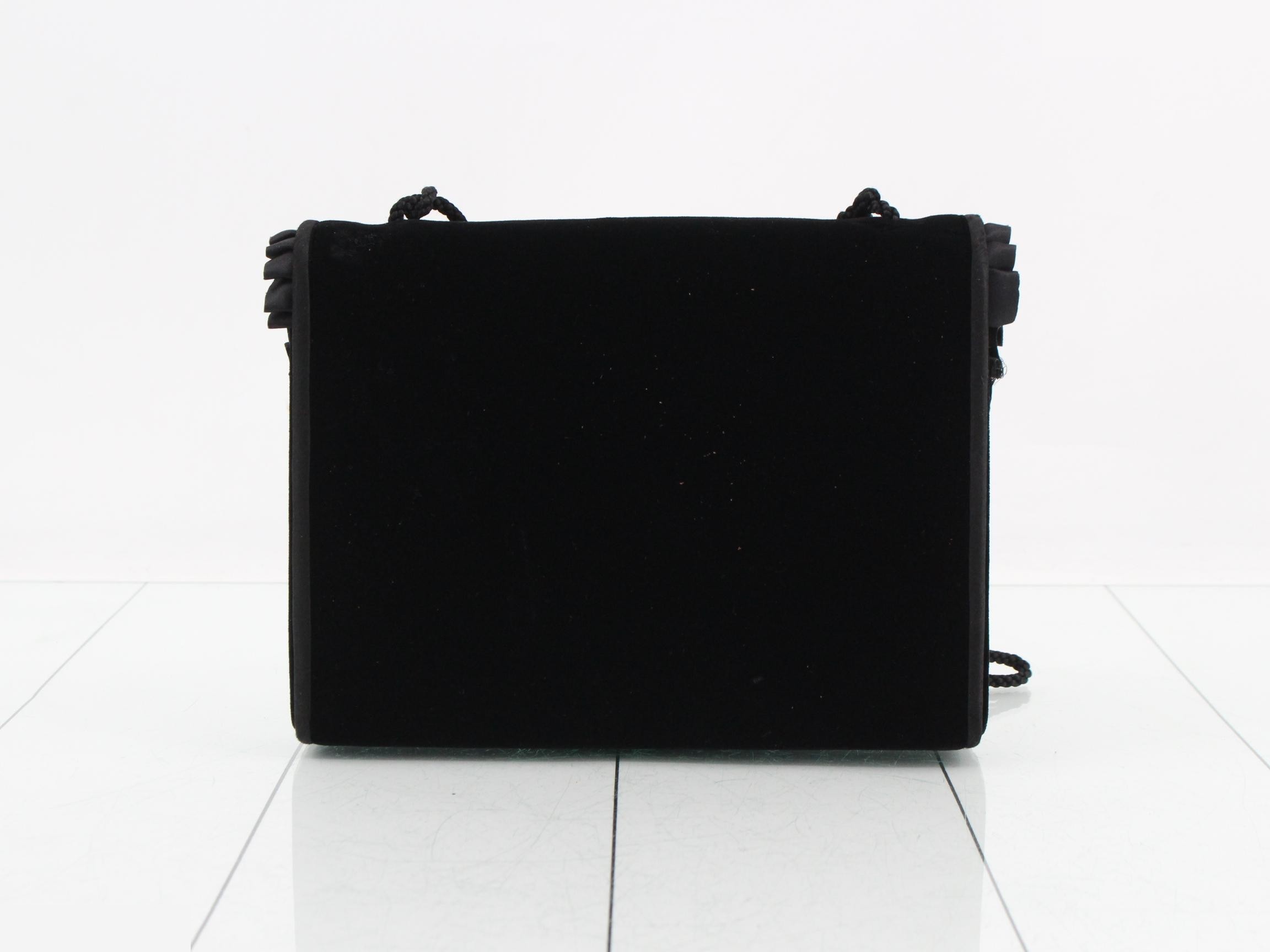 Velour Frill Shoulder Bag — view 2