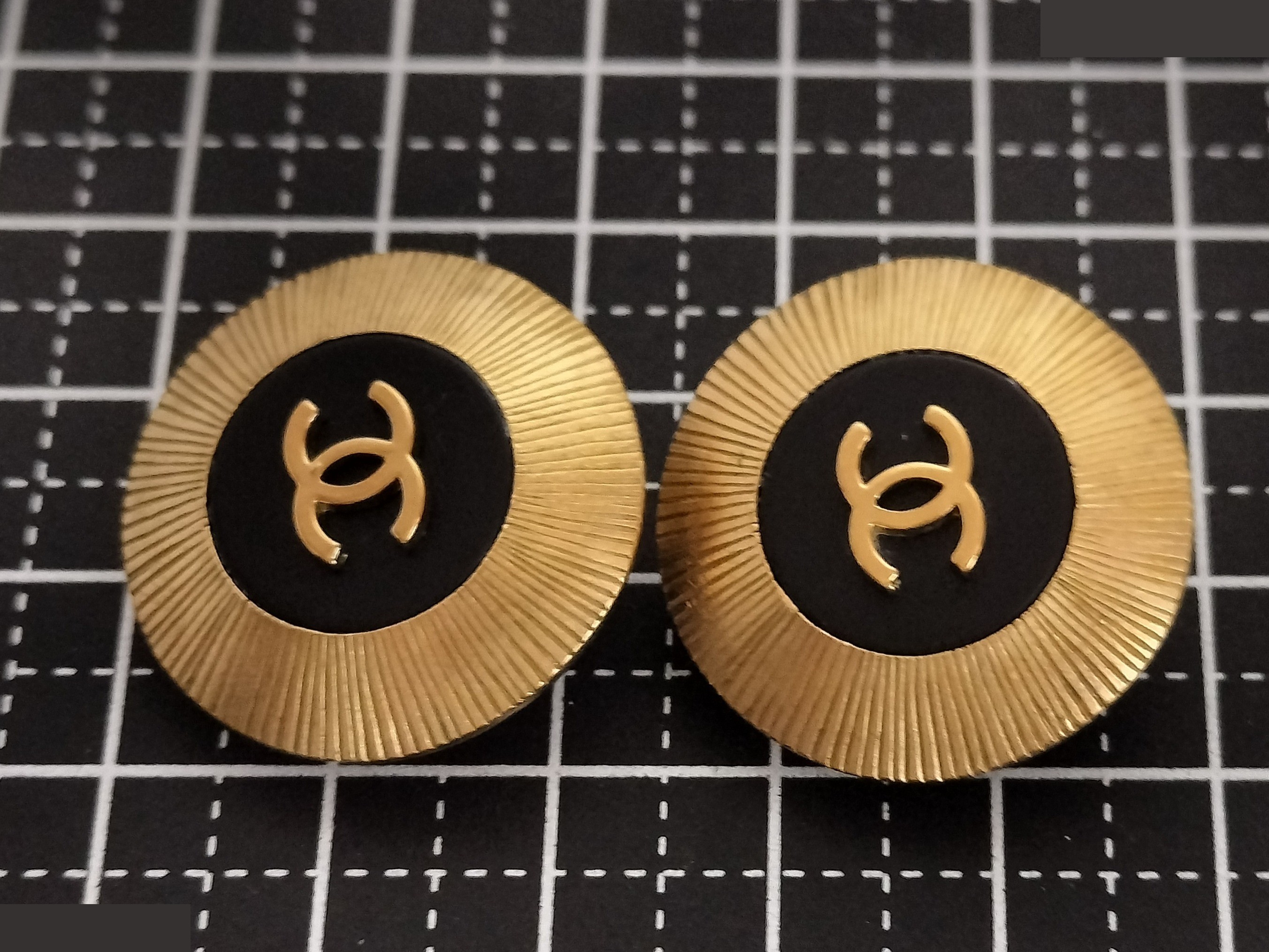 Coco black gold earrings 95C — view 7