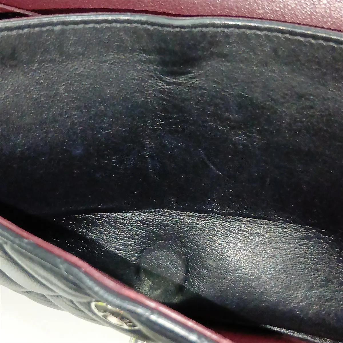 Matelassé 25 Lambskin Double Flap Double Chain Bag, Black with Silver Hardware, Serial Number 26-series, A01112 — view 14