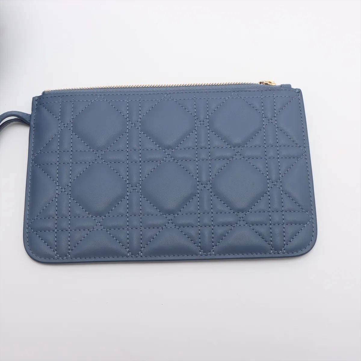 Macro Cannage Toujours Leather Handbag, Blue Star Mark — view 15