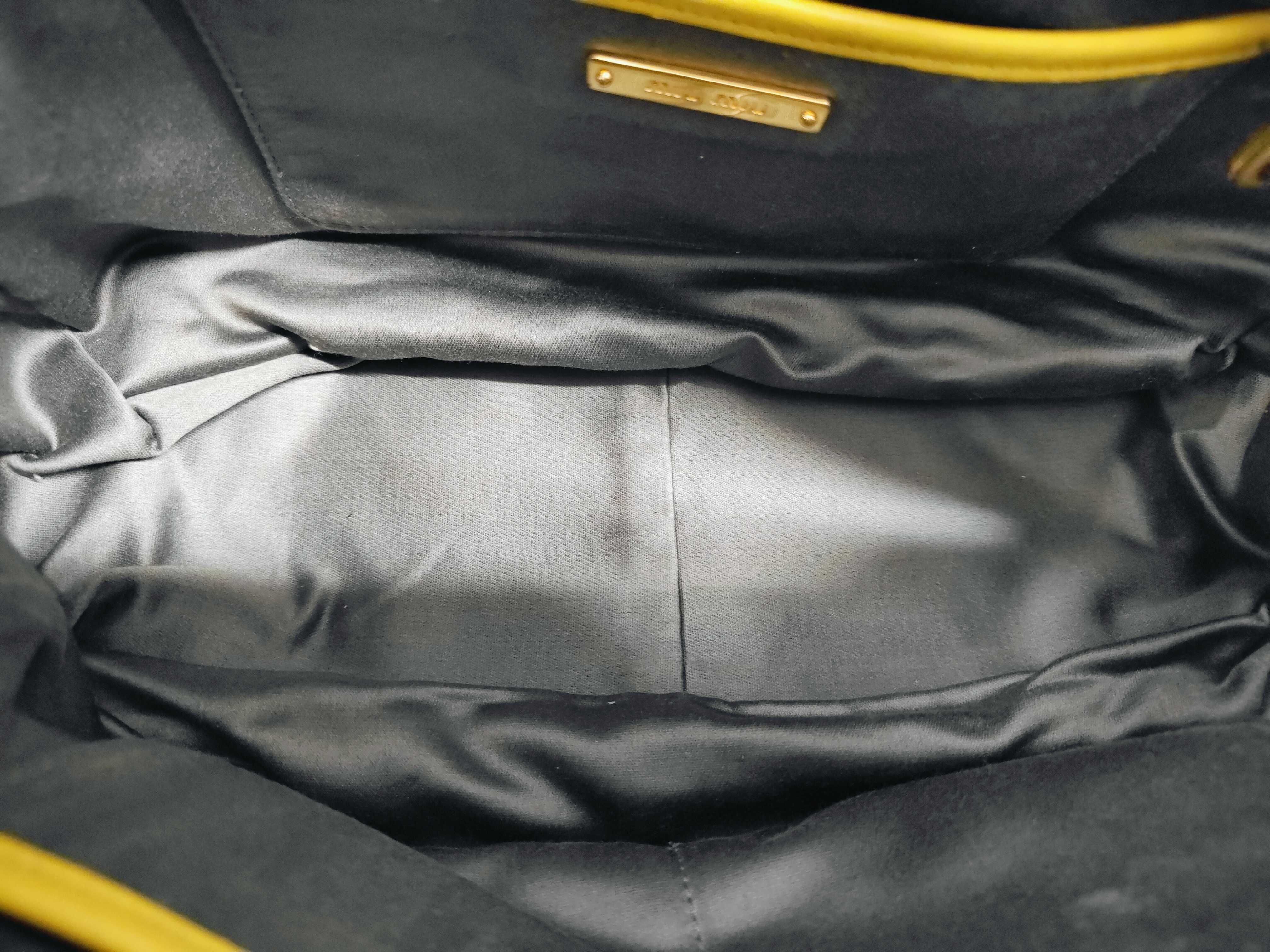 SG-Plong? gathered leather handbag, yellow. — view 8