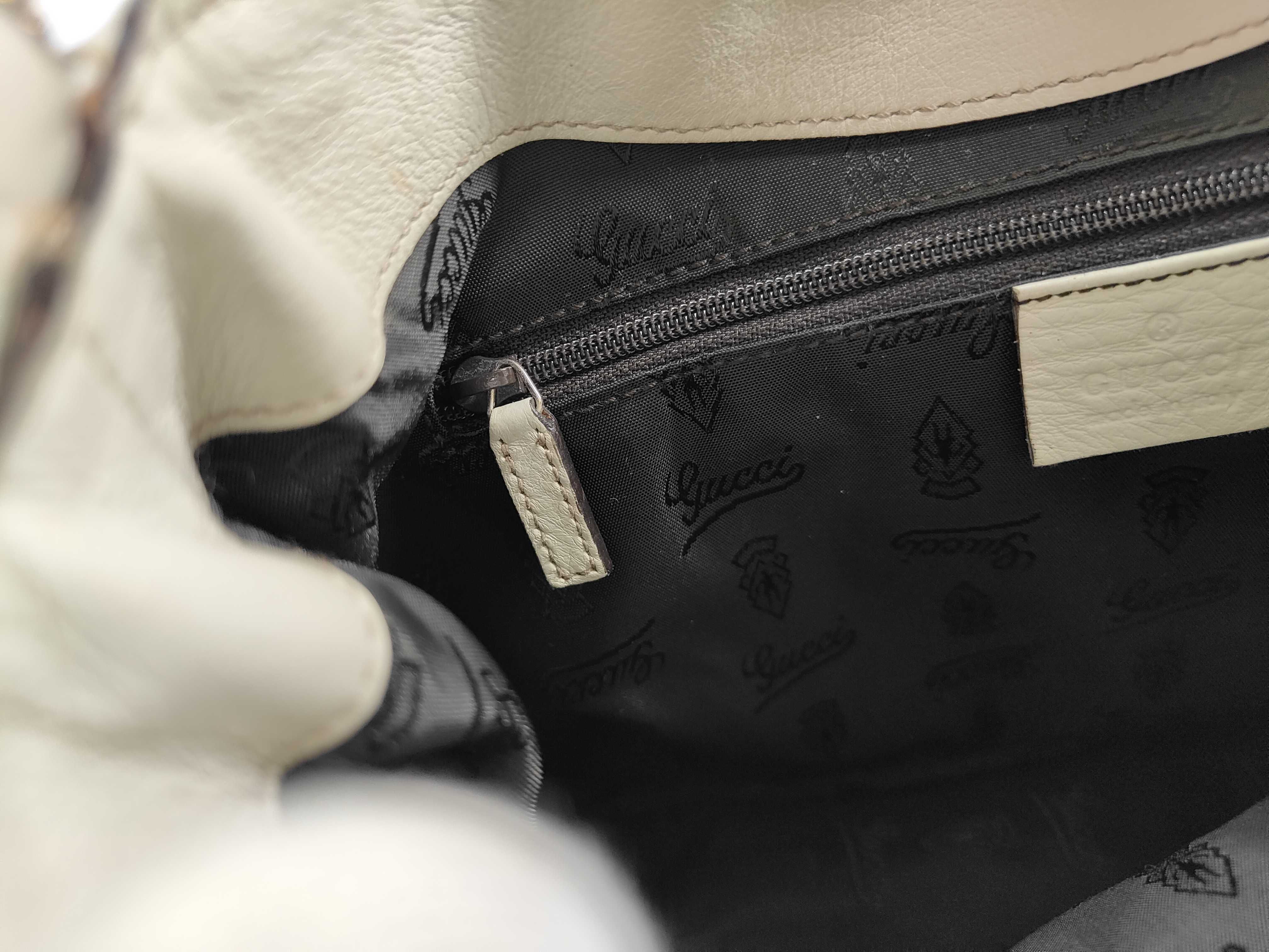 White Leather Pumpkin Underarm Bag Shoulder Bag — view 13