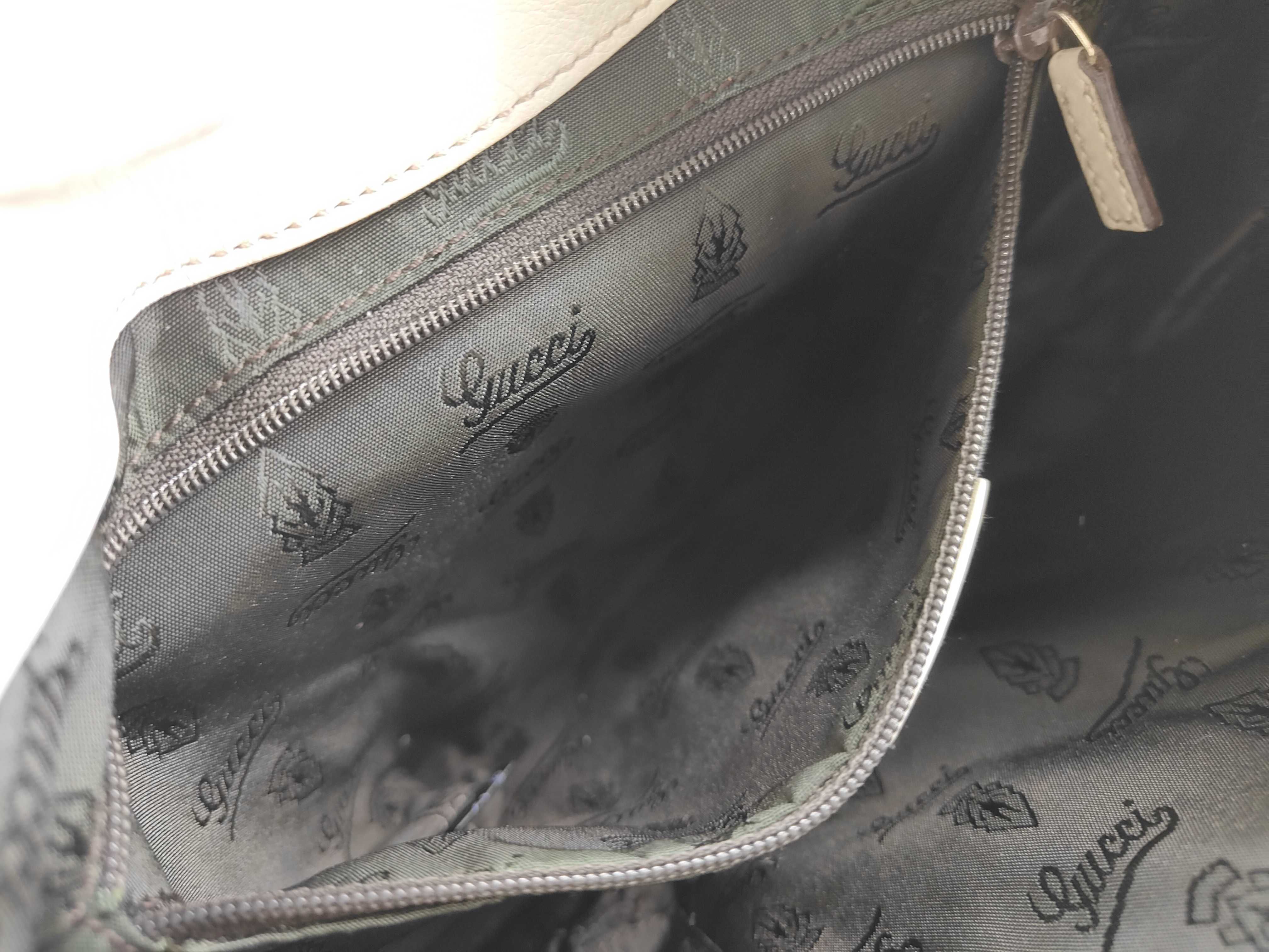 White Leather Pumpkin Underarm Bag Shoulder Bag — view 14